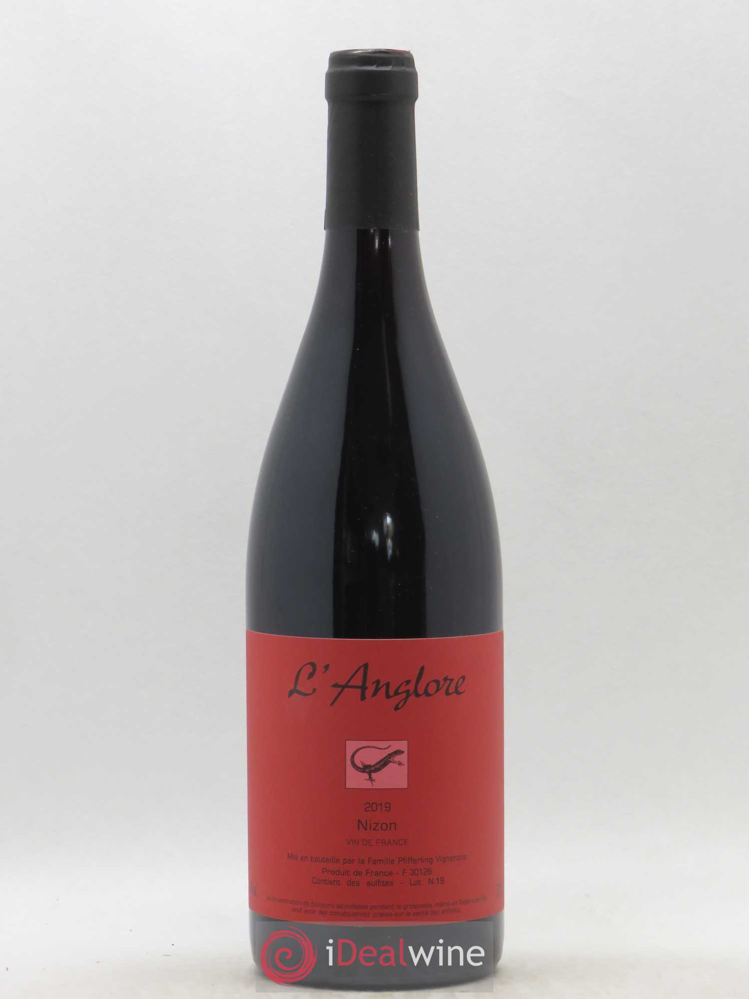 Vin de France Nizon L'Anglore 2019 - Lot de 1 bouteille - 0