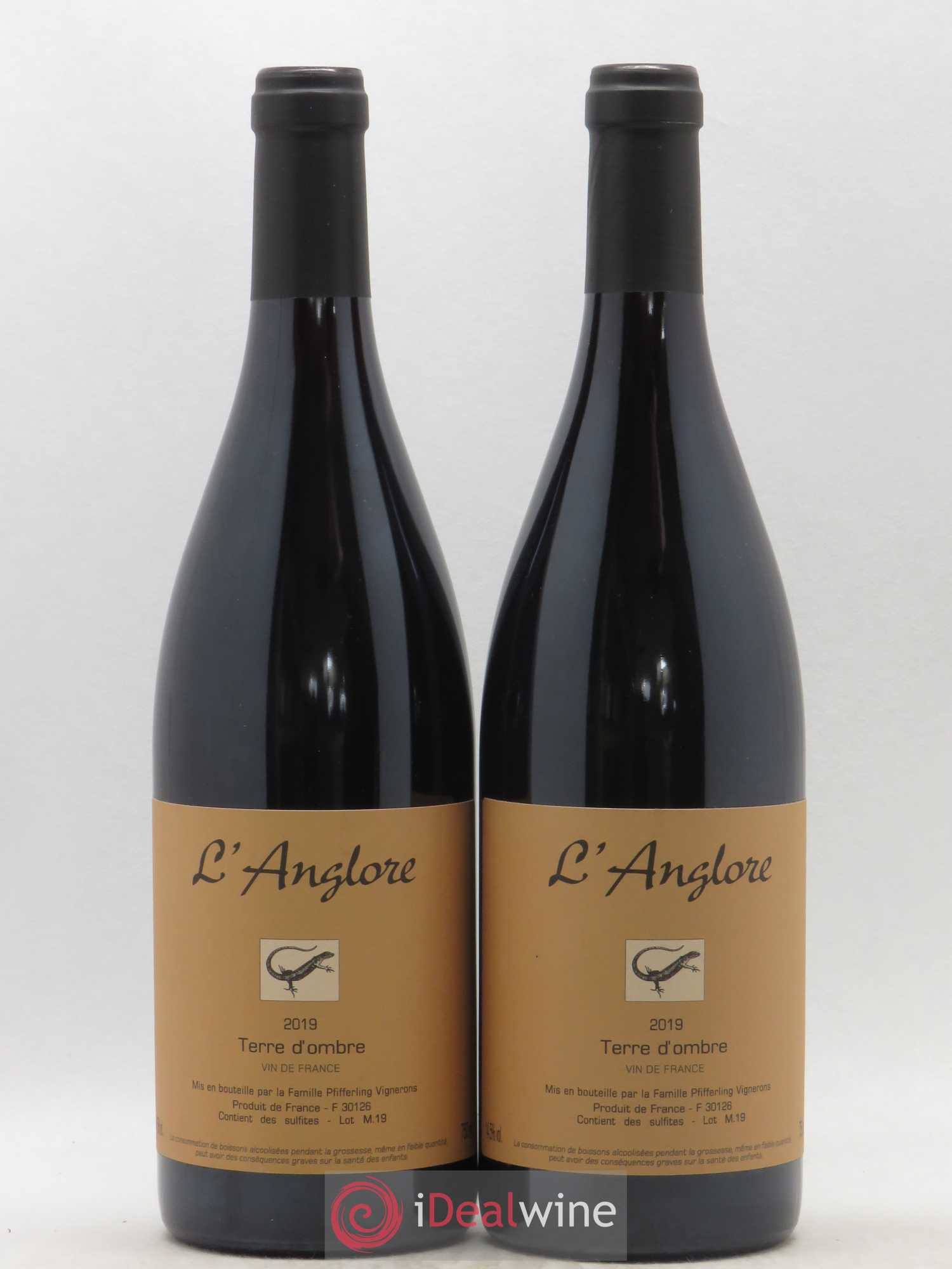 Vin de France Terre d'Ombre L'Anglore 2019 - Lot de 2 bouteilles - 0