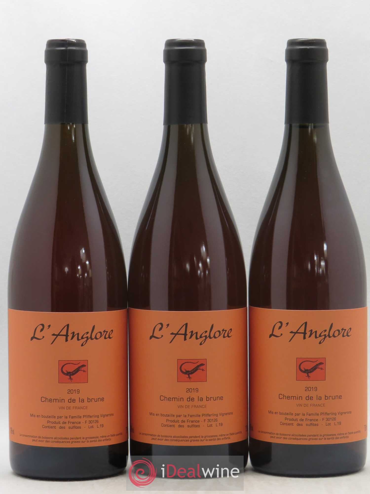 Vin de France Chemin de la brune L'Anglore 2019 - Lot de 6 bouteilles - 1