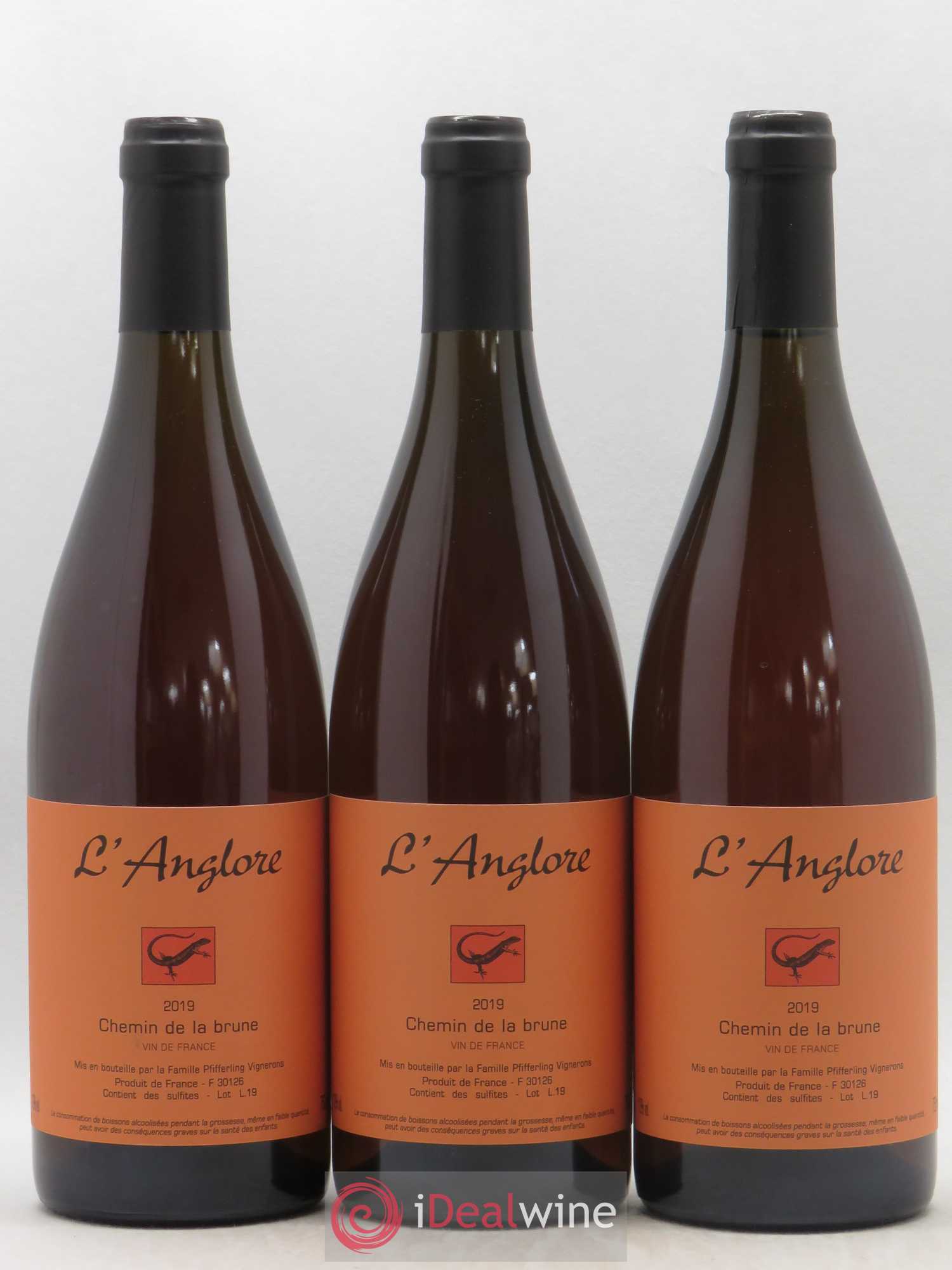 Vin de France Chemin de la brune L'Anglore 2019 - Lot de 6 bouteilles - 2
