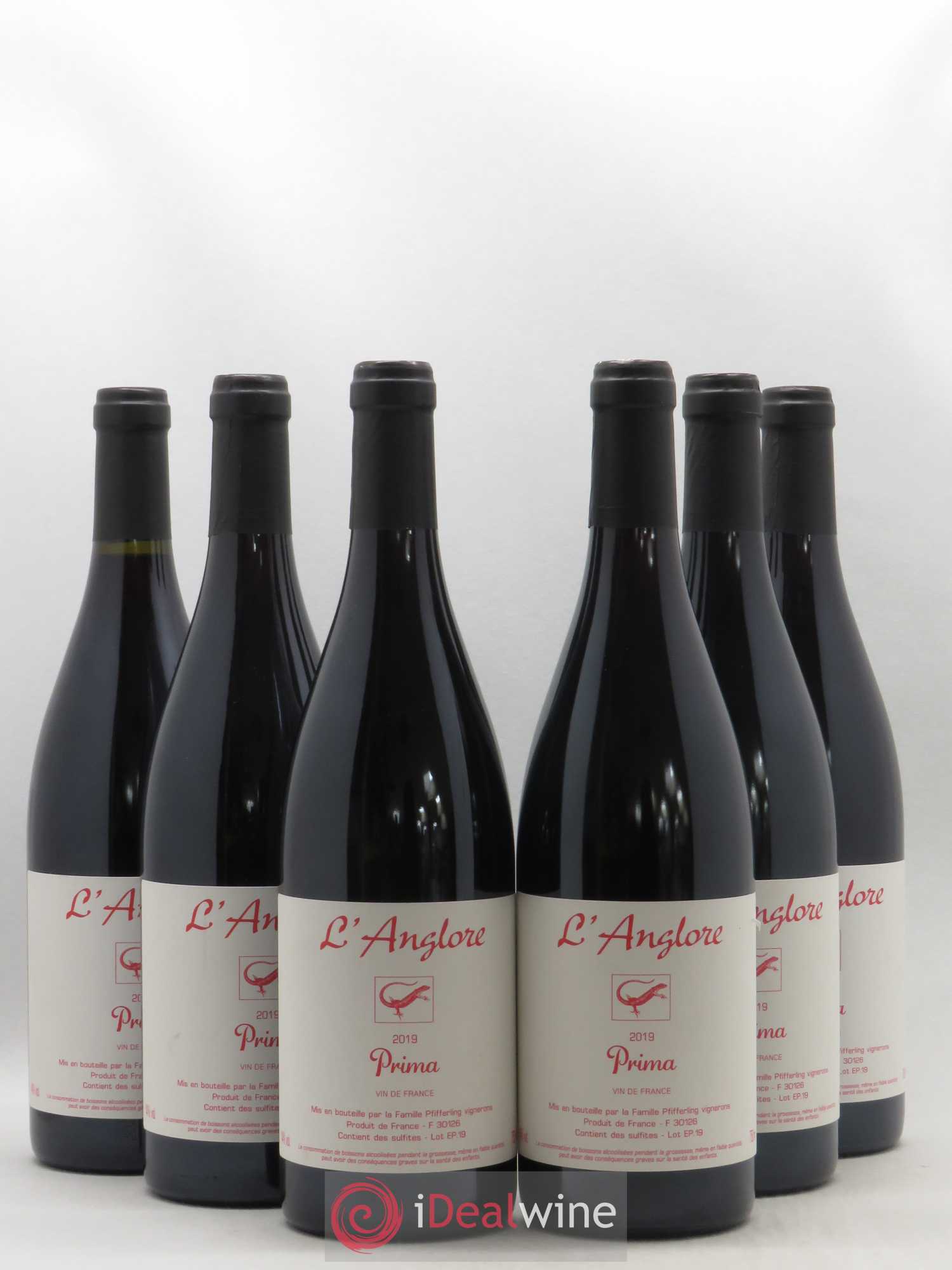 Vin de France Prima L'Anglore 2019 - Lot de 6 bouteilles - 0