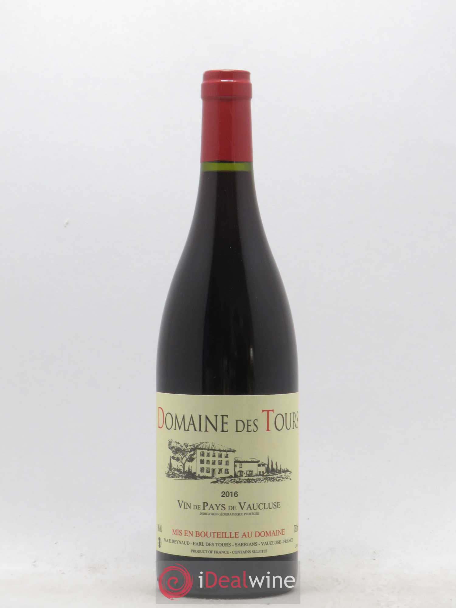 Vaucluse (Vin de Pays de Vaucluse) Domaine des Tours Emmanuel Reynaud 2016 - Lot de 1 bouteille - 0