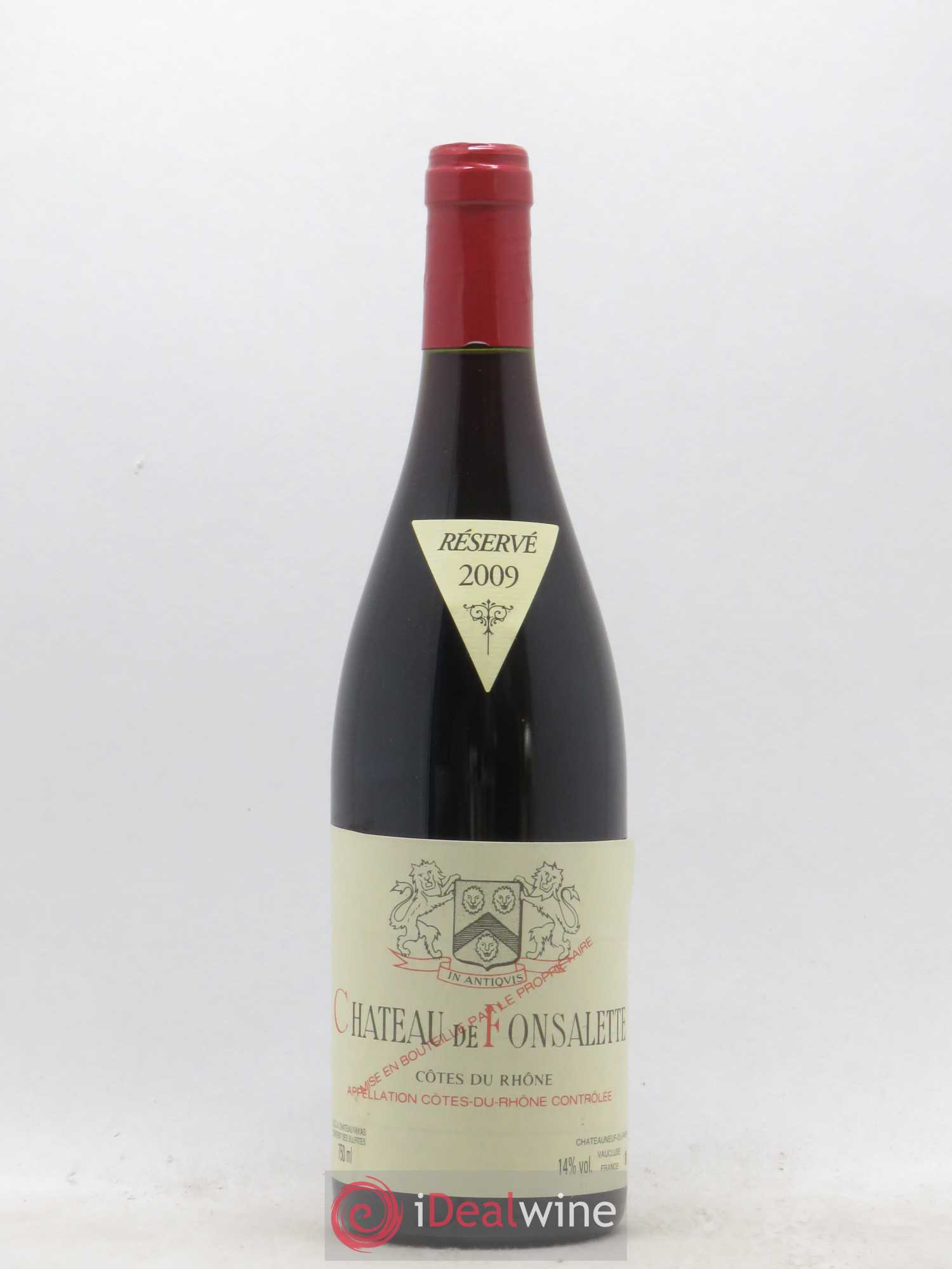 Côtes-du-Rhône Château de Fonsalette Emmanuel Reynaud 2009 - Lot de 1 bouteille - 0