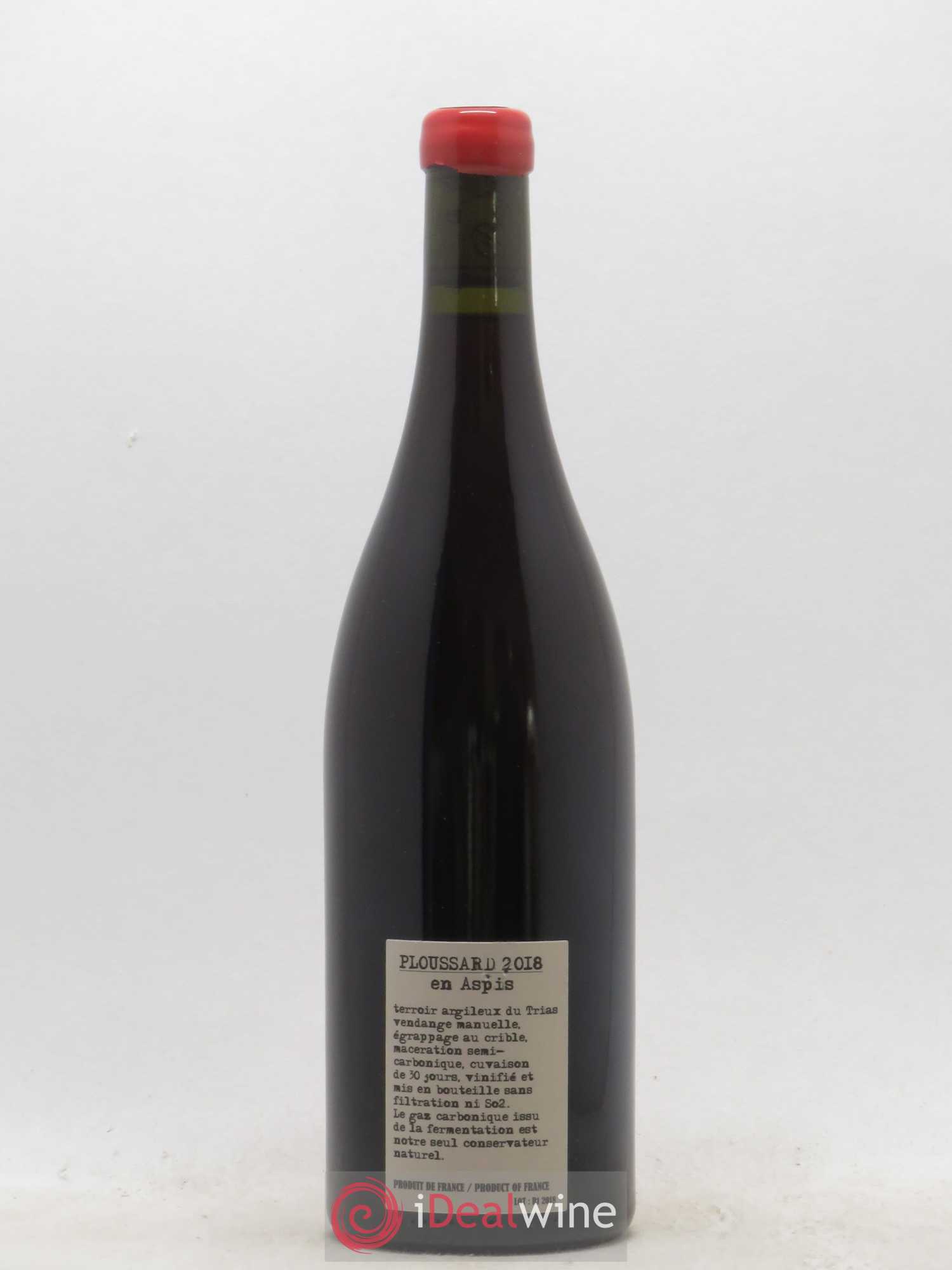 Arbois-Pupillin Ploussard En Aspis Adeline Houillon & Renaud Bruyère 2018 - Lot de 1 bouteille - 1