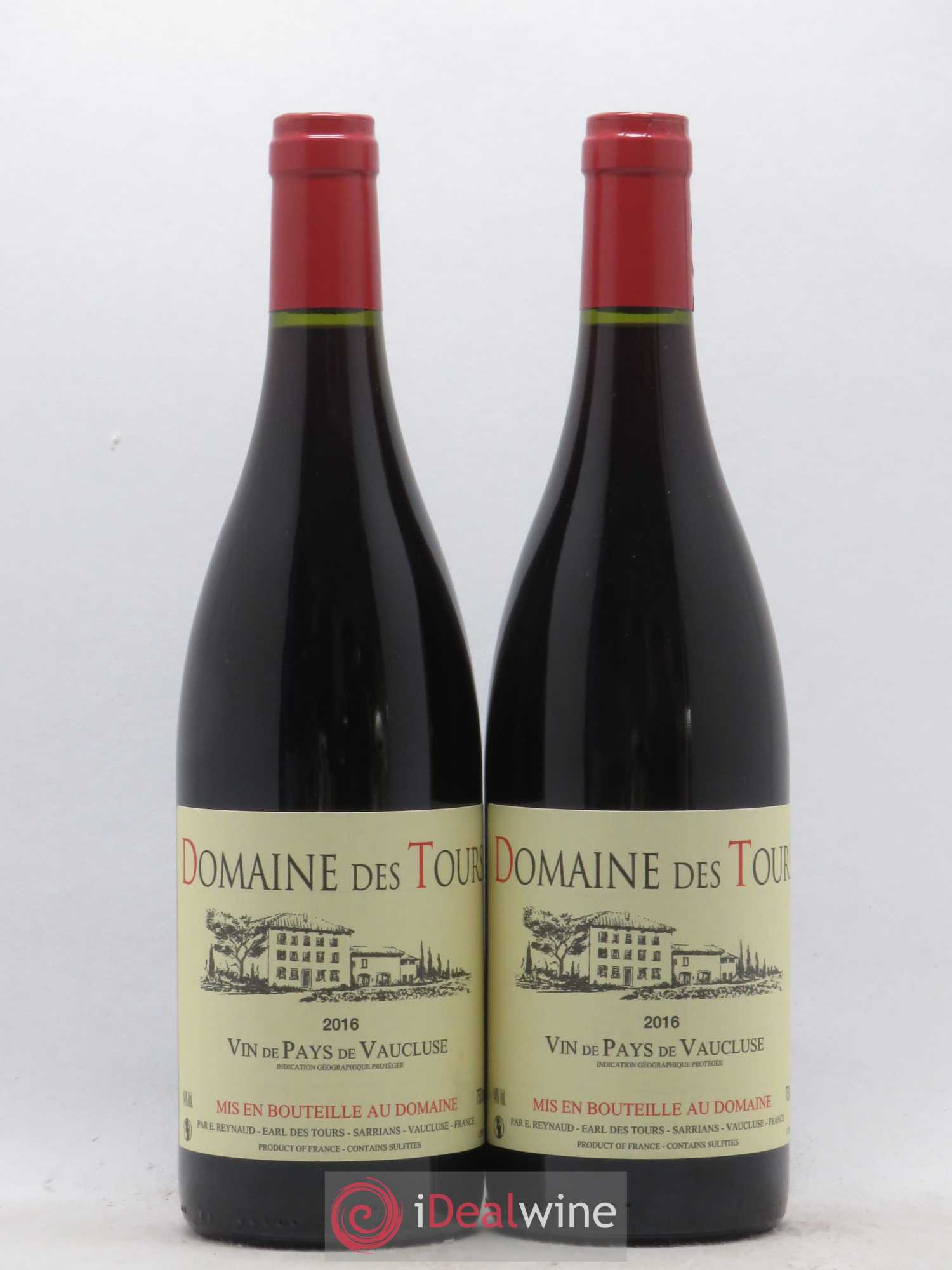Vaucluse (Vin de Pays de Vaucluse) Domaine des Tours Emmanuel Reynaud 2016 - Lot de 2 bouteilles - 0