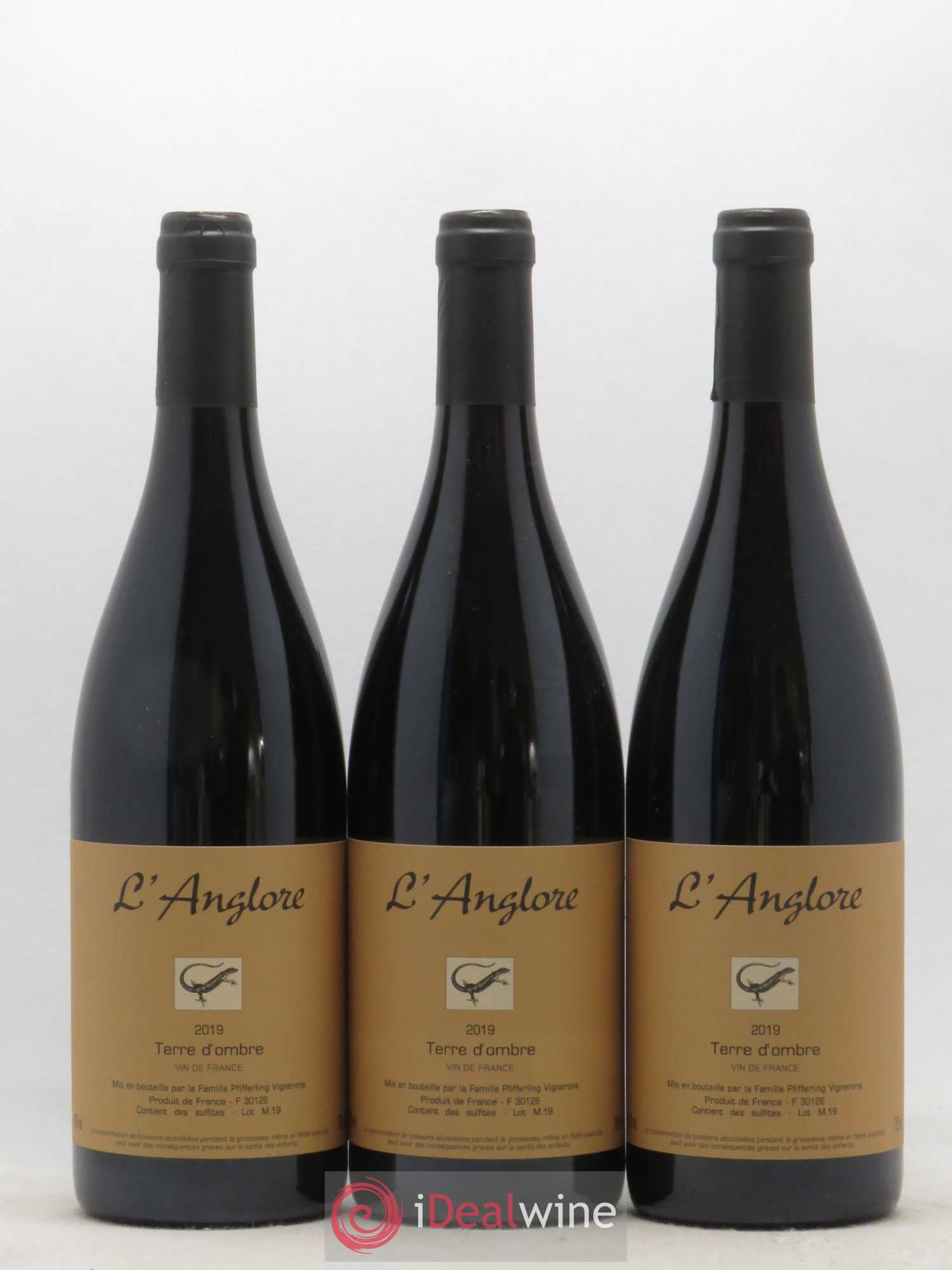 Vin de France Terre d'Ombre L'Anglore 2019 - Lot de 6 bouteilles - 1