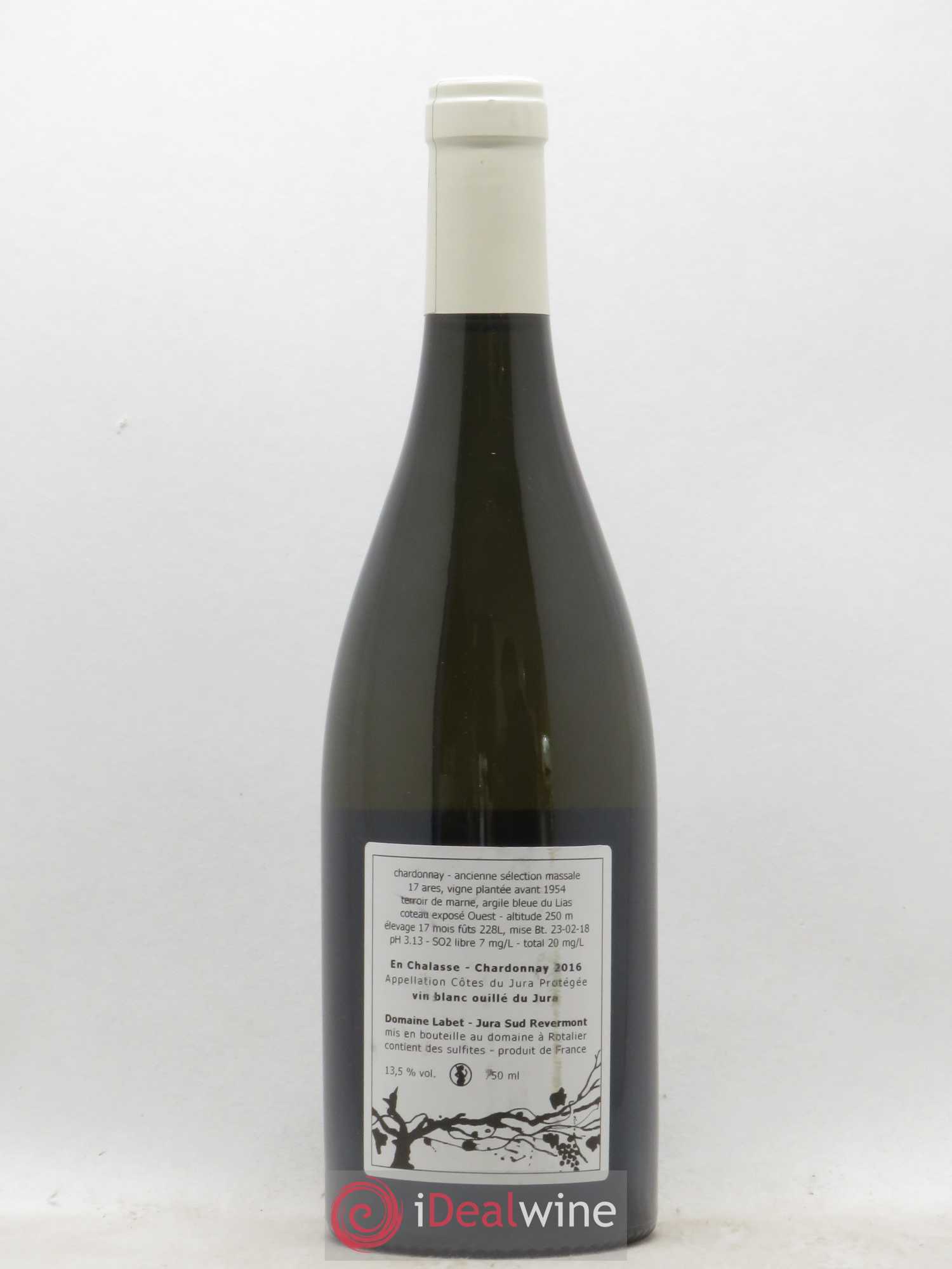 Côtes du Jura Chardonnay En Chalasse Romain - Julien - Charline Labet 2016 - Lot de 1 bouteille - 1