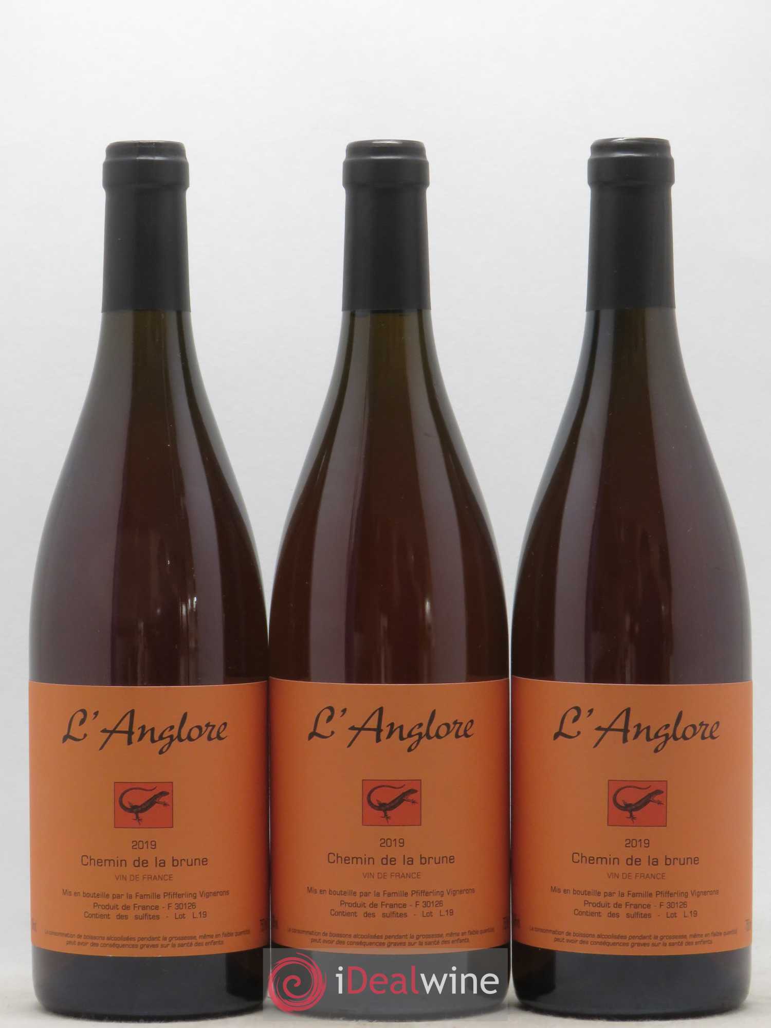 Vin de France Chemin de la brune L'Anglore 2019 - Lot de 6 bouteilles - 1