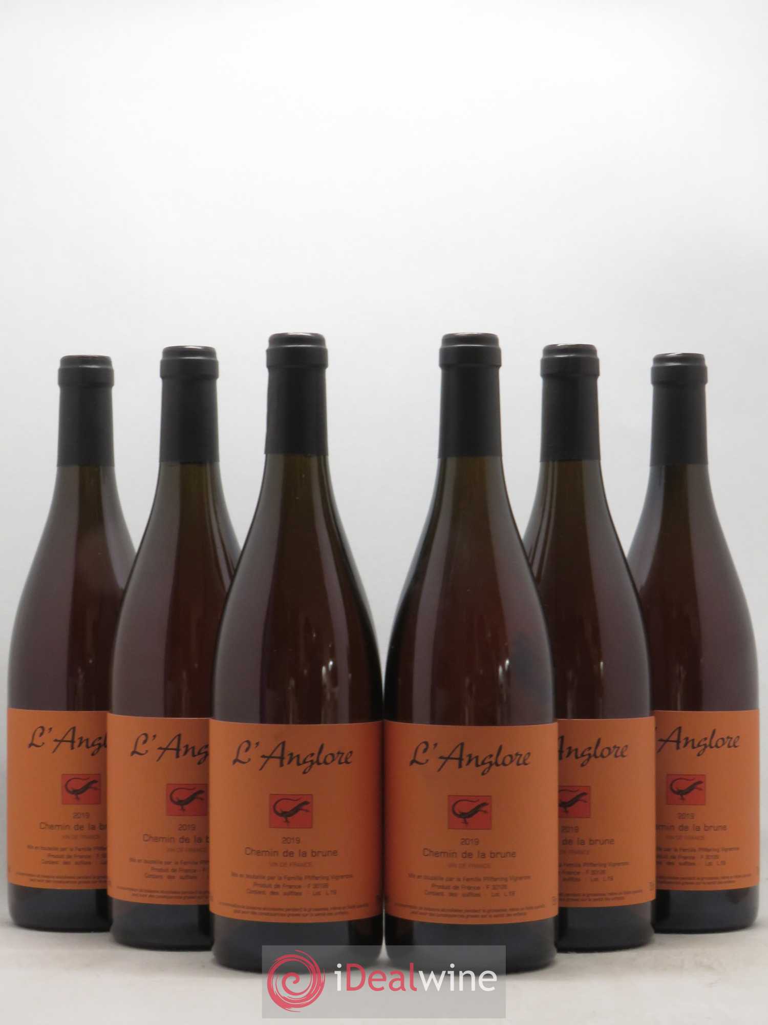 Vin de France Chemin de la brune L'Anglore 2019 - Lot de 6 bouteilles - 0