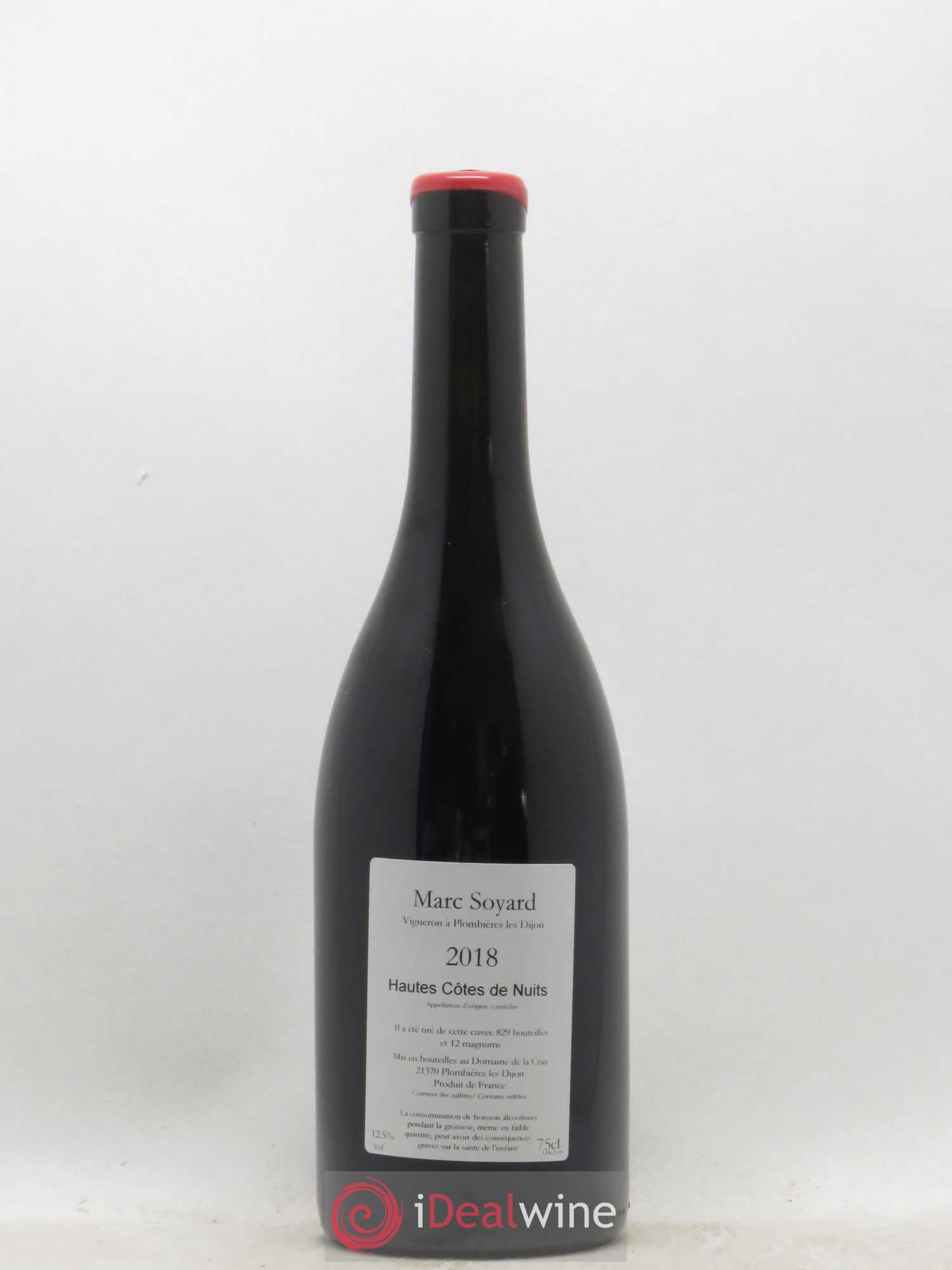 Hautes-Côtes de Nuits Domaine de la Cras - Marc Soyard 2018 - Lot de 1 bouteille - 1