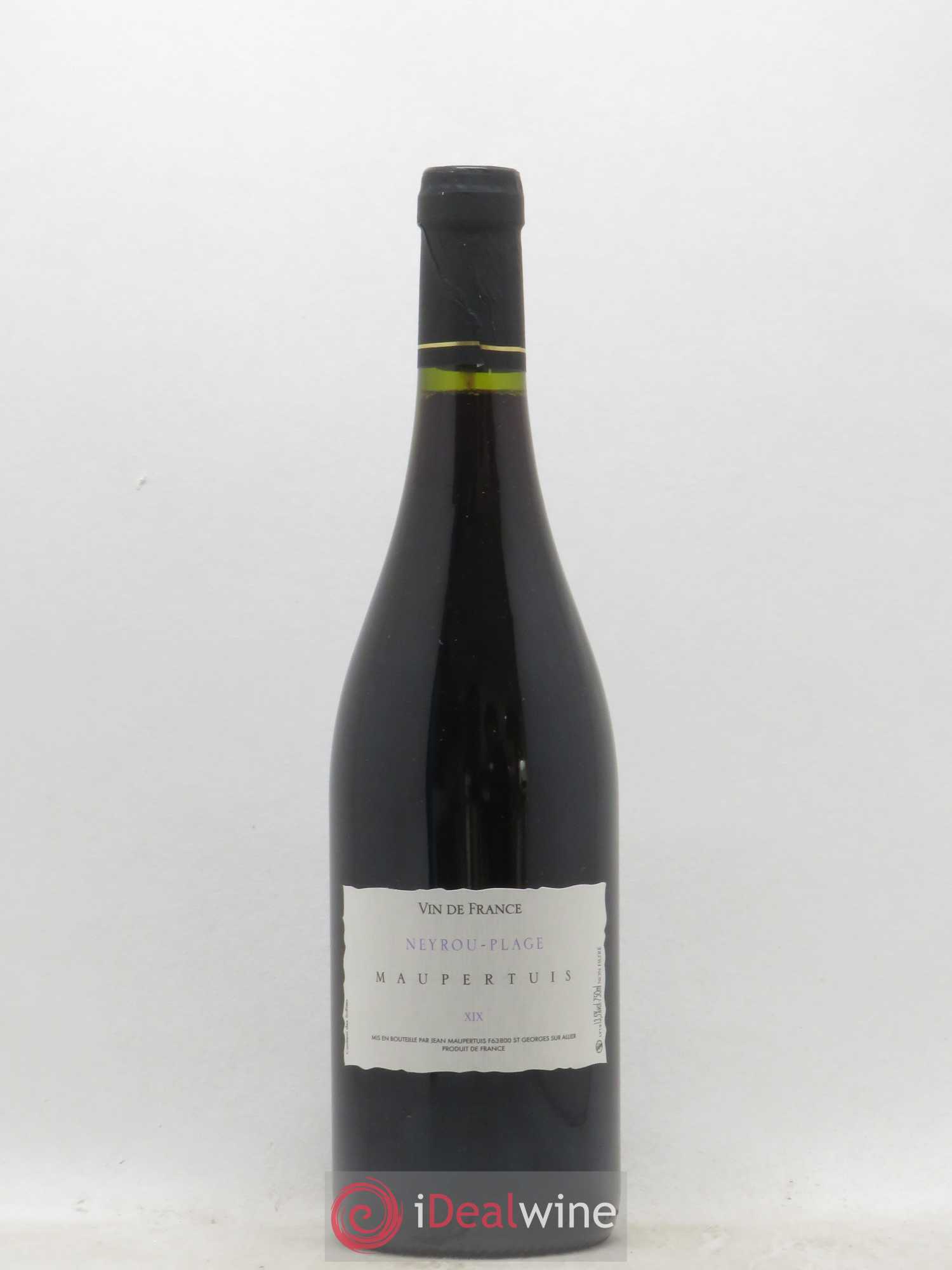 Vin de France Neyrou Plage Jean Maupertuis 2019 - Lot de 1 bouteille - 0