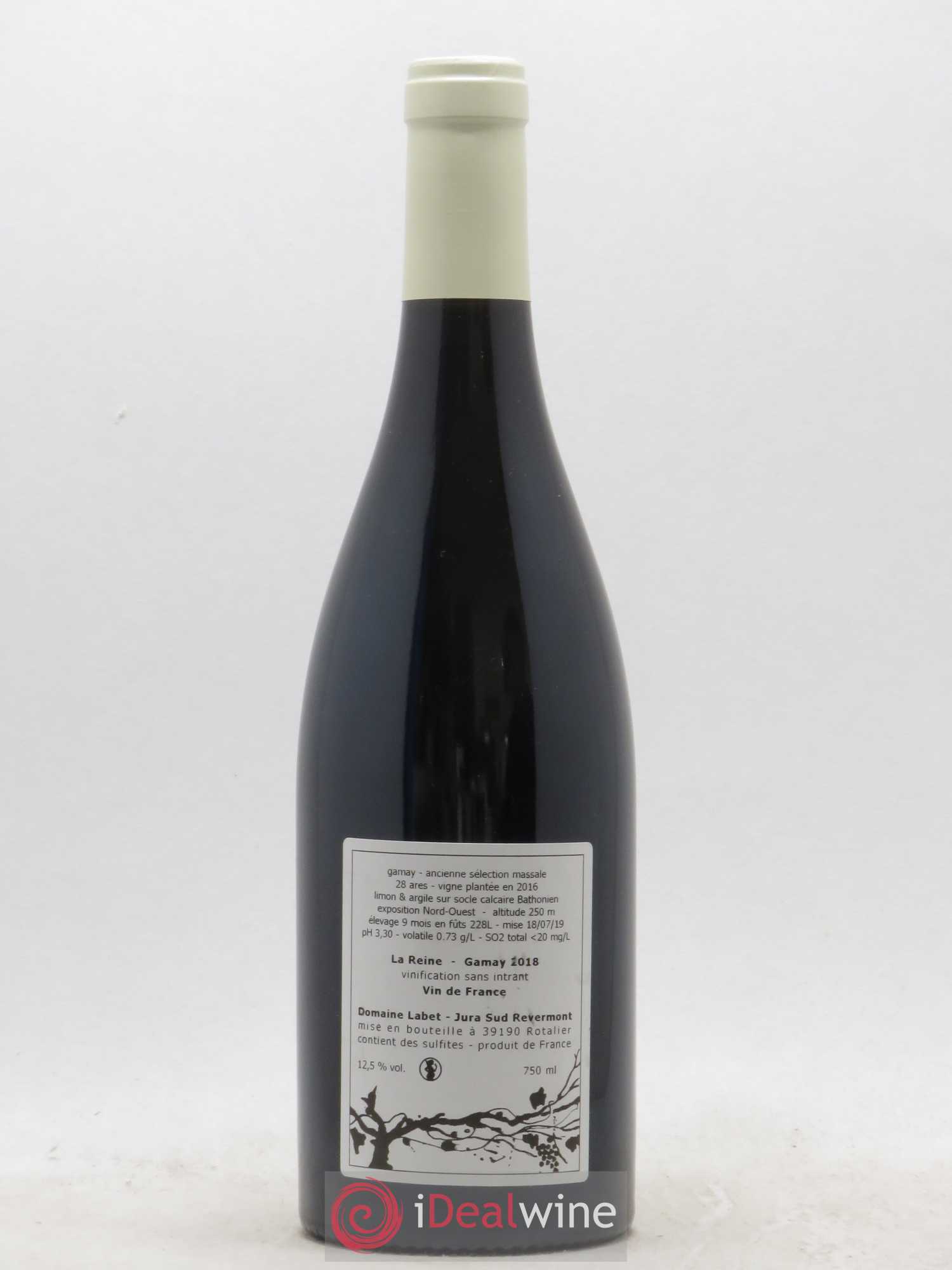 Vin de France Gamay La Reine Labet (Domaine) 2018 - Lot de 1 bouteille - 1
