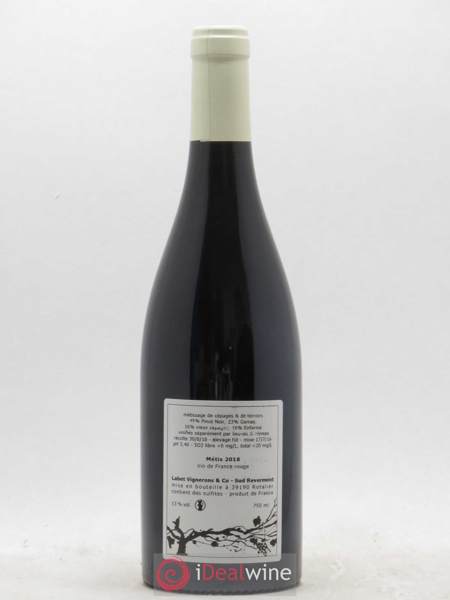 Vin de France Métis Romain - Julien  - Charline Labet 2018 - Lot de 1 bouteille - 1