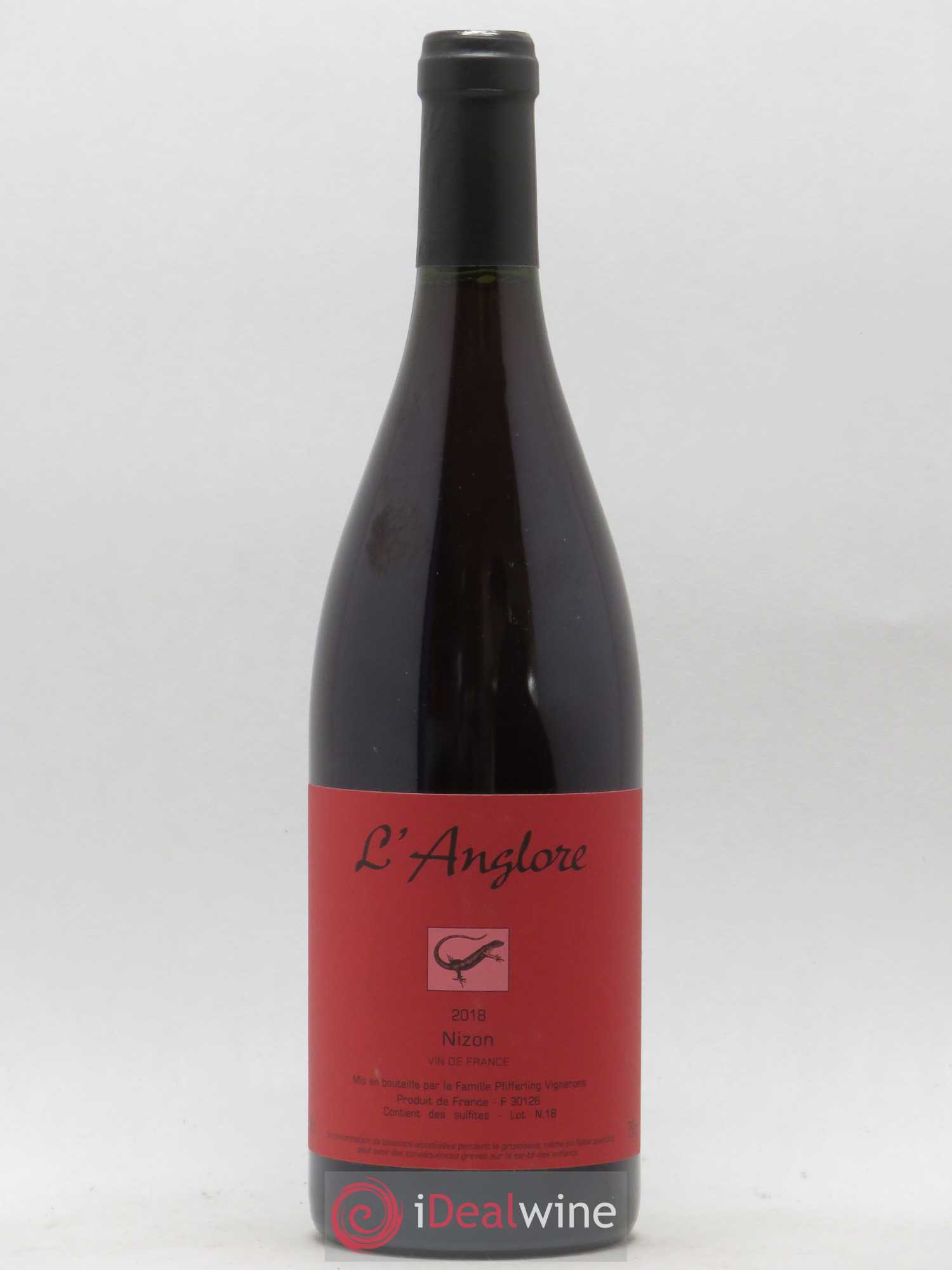 Vin de France Nizon L'Anglore 2018 - Lot de 1 bouteille - 0