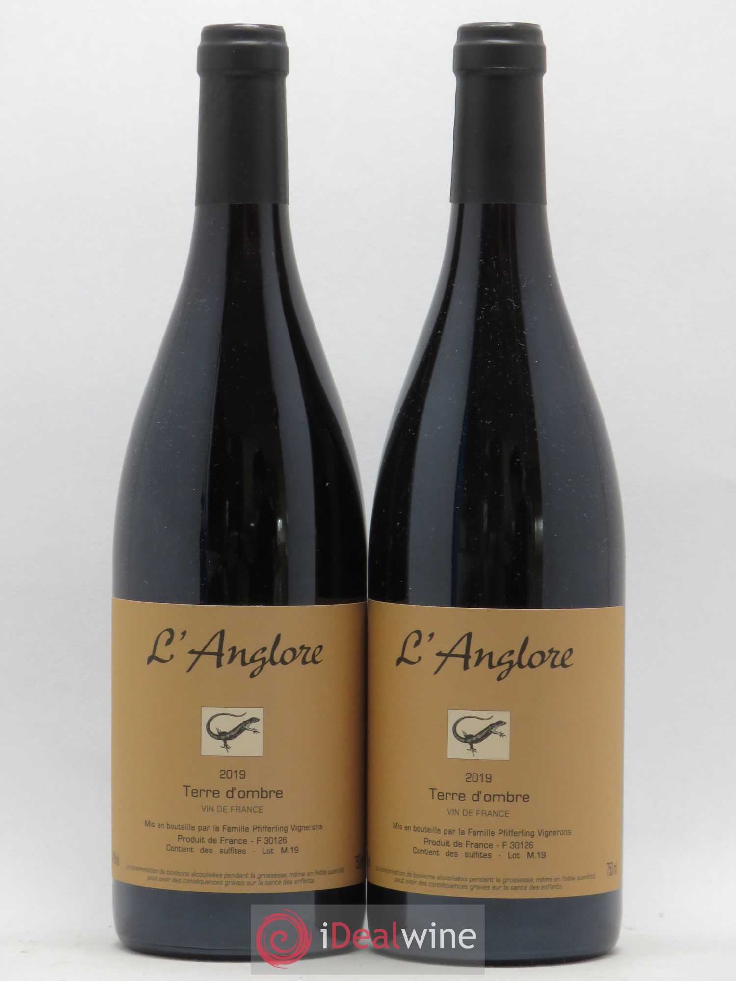 Vin de France Terre d'Ombre L'Anglore 2019 - Lot de 2 bouteilles - 0