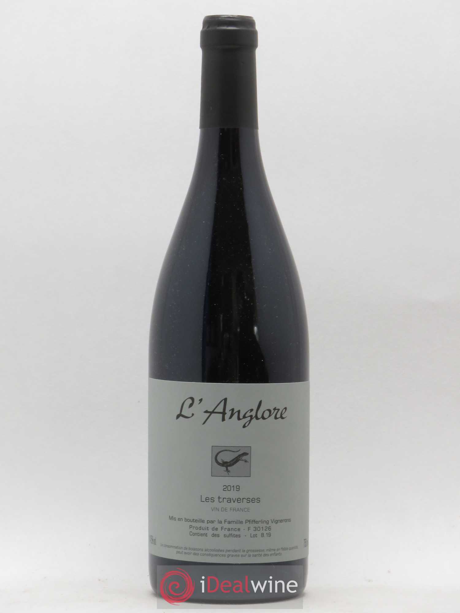 Vin de France Les Traverses L'Anglore 2019 - Lot de 1 bouteille - 0