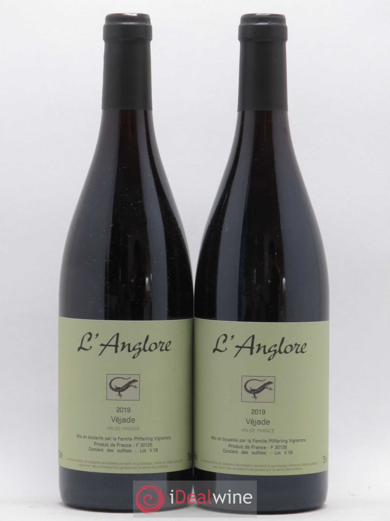 Vin de France Véjade L'Anglore 2019 - Lot de 2 bouteilles - 0