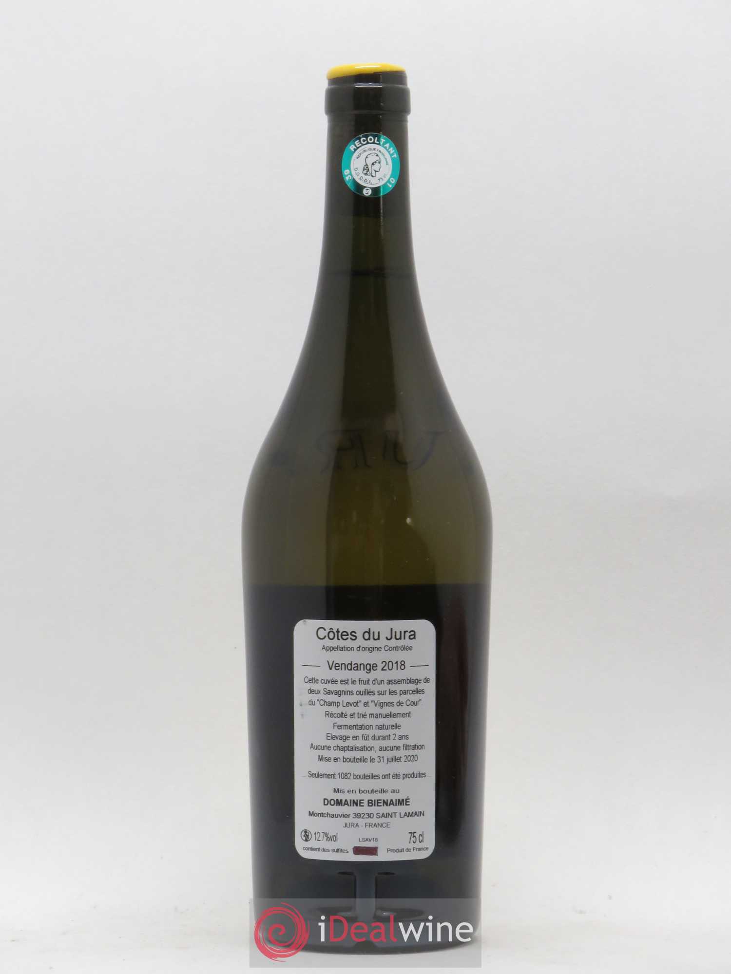 Côtes du Jura Savagnin Bruno Bienaimé 2018 - Posten von 1 Flasche - 1