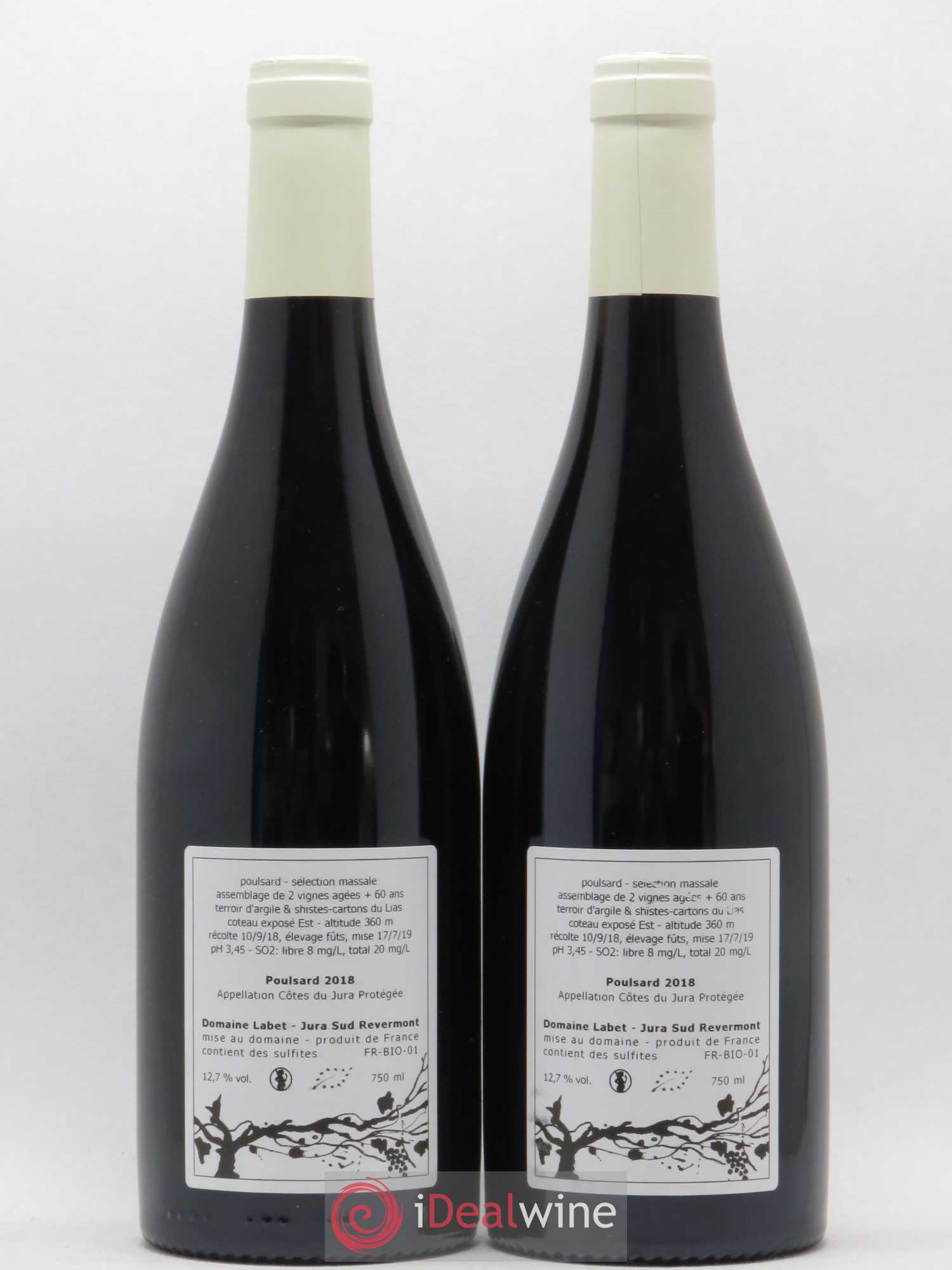 Côtes du Jura Poulsard Domaine Labet 2018 - Lot de 2 bouteilles - 1