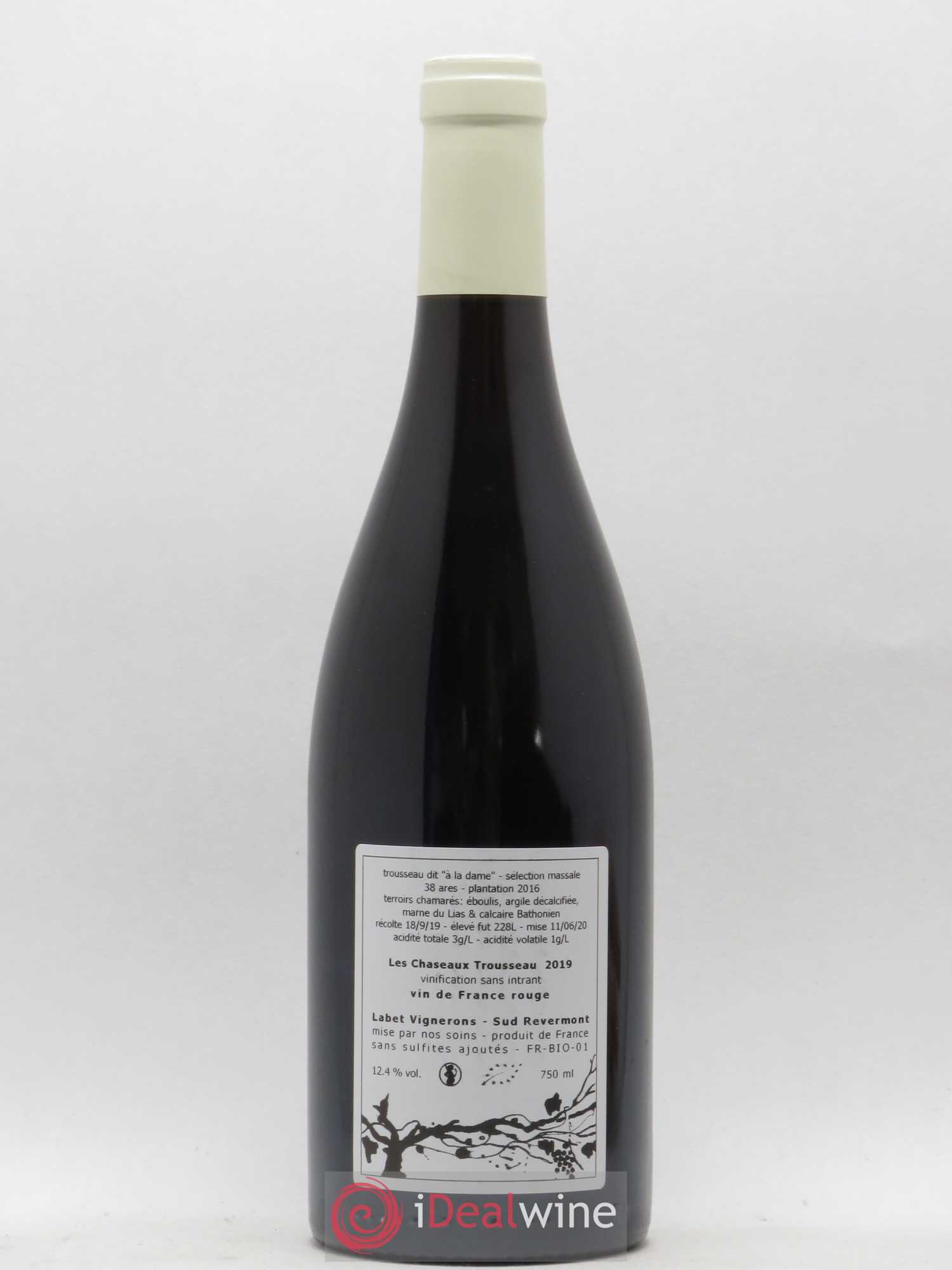 Vin de France Trousseau Les Chaseaux Domaine Labet 2019 - Posten von 1 Flasche - 1