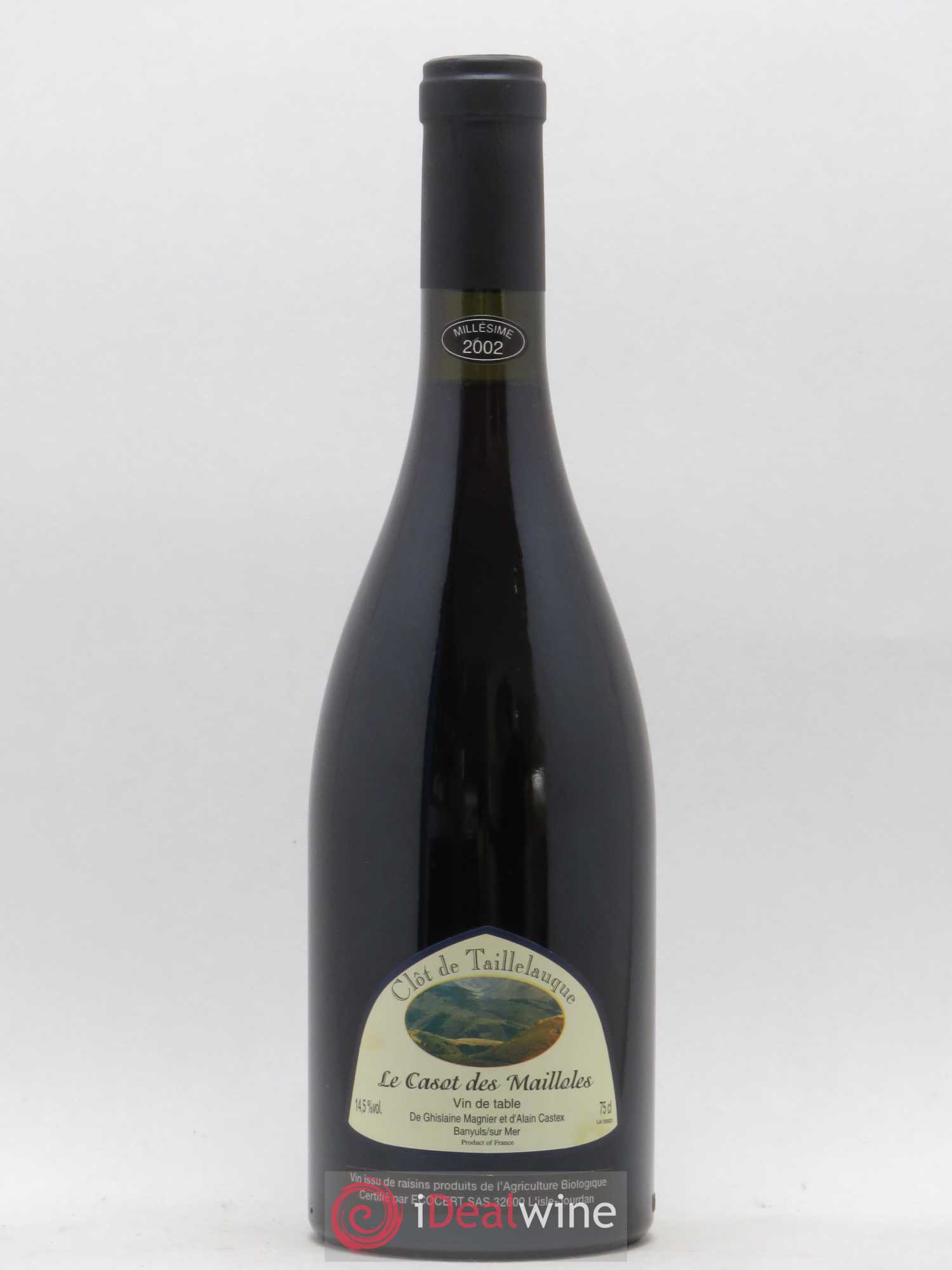 Vin de France Casot des maillolles Clot de Taillelauque 2002 - Posten von 1 Flasche - 0