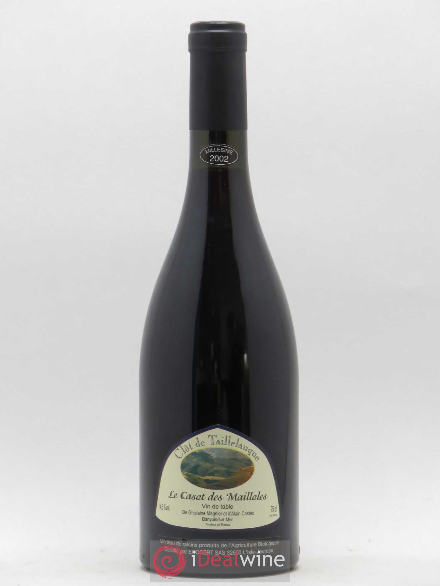 Vin de France Casot des maillolles Clot de Taillelauque 2002 - Posten von 1 Flasche - 0