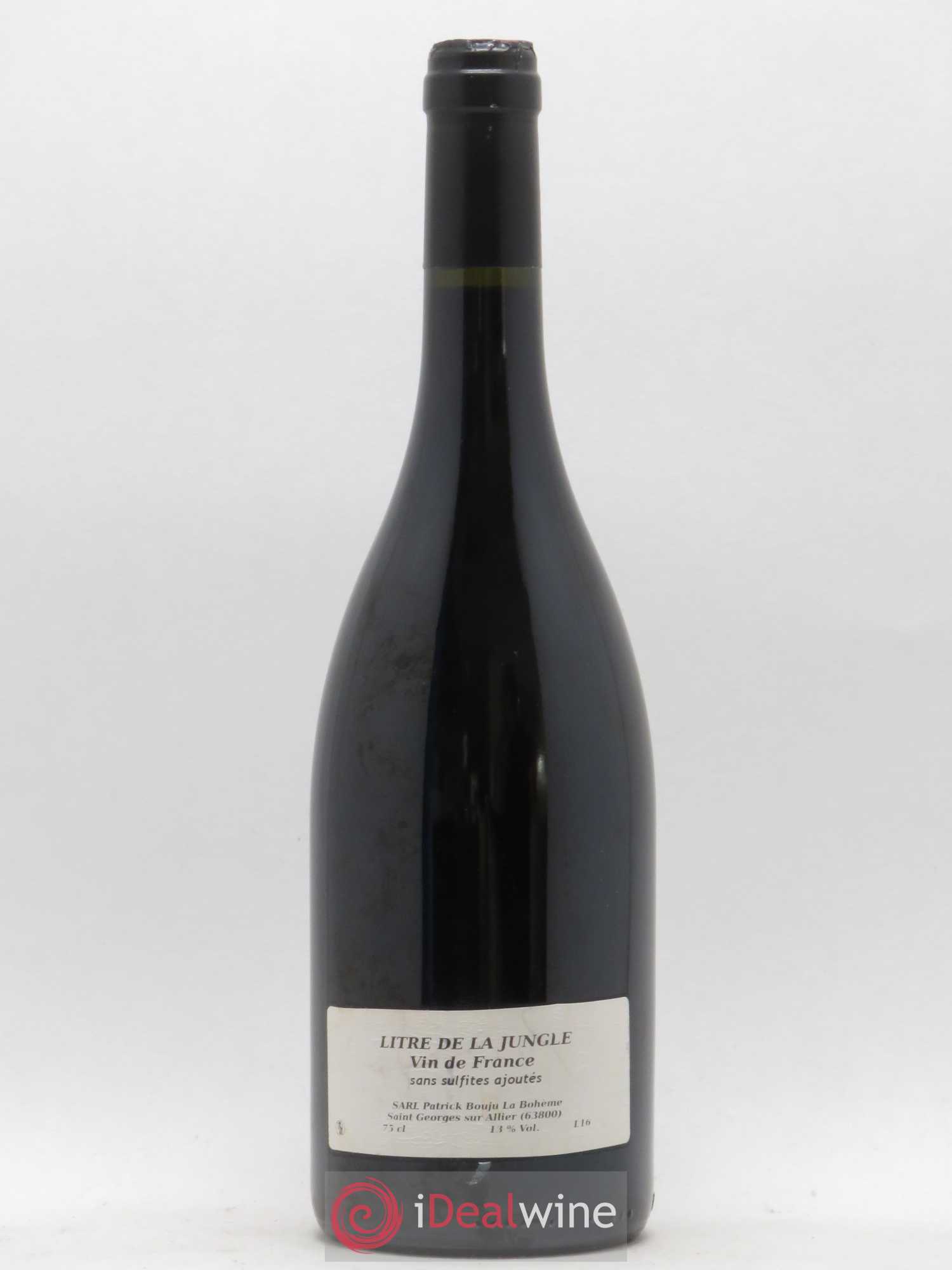 Vin de France Le Litre de la Jungle Patrick Bouju - La Bohème 2016 - Lot de 1 bouteille - 1
