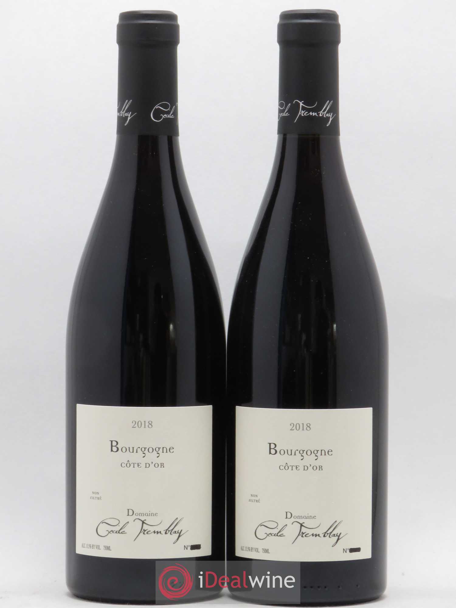 Bourgogne Côte-d'Or Cécile Tremblay 2018 - Lot de 2 bouteilles - 0