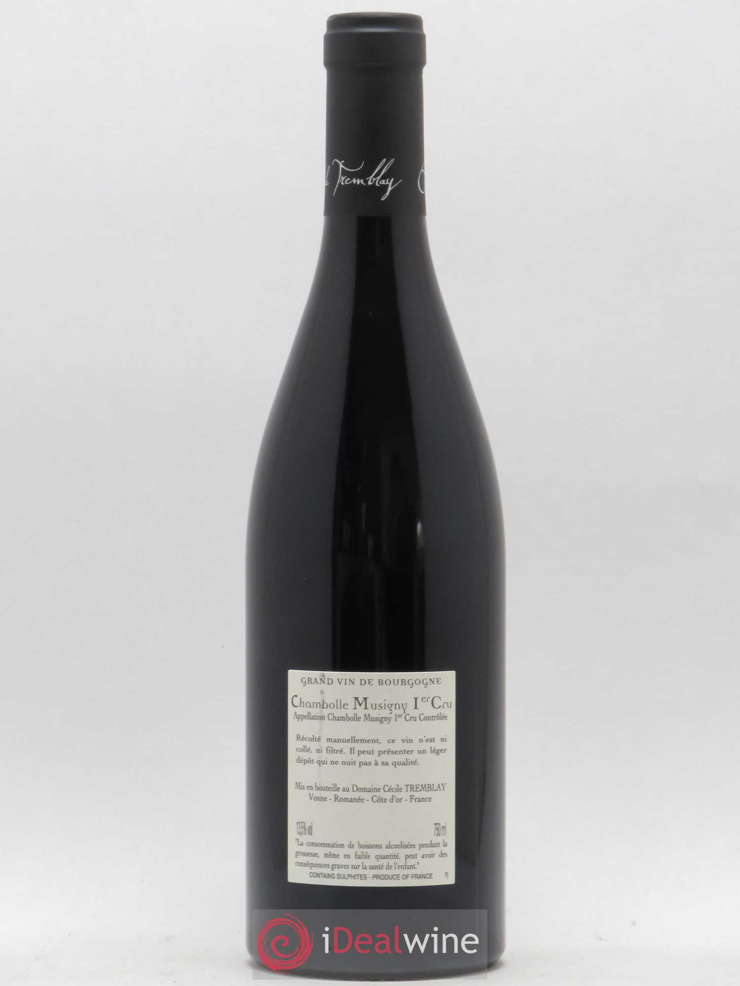 Chambolle-Musigny 1er Cru Les Feusselottes Cécile Tremblay 2018 - Lot de 1 bouteille - 1