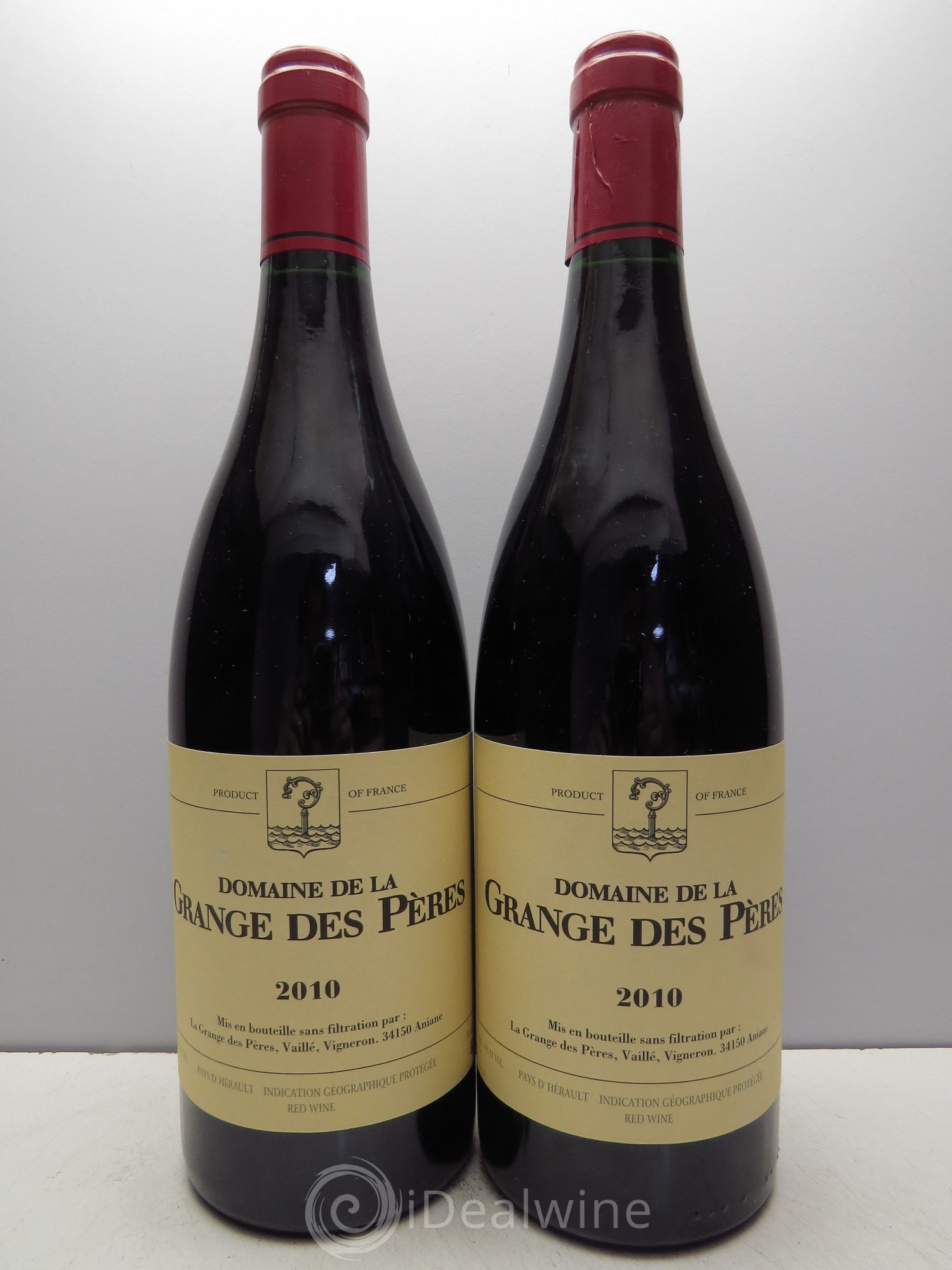 Pays d'Hérault Grange des Pères Laurent Vaillé 2010 - Lot de 2 bouteilles - 0