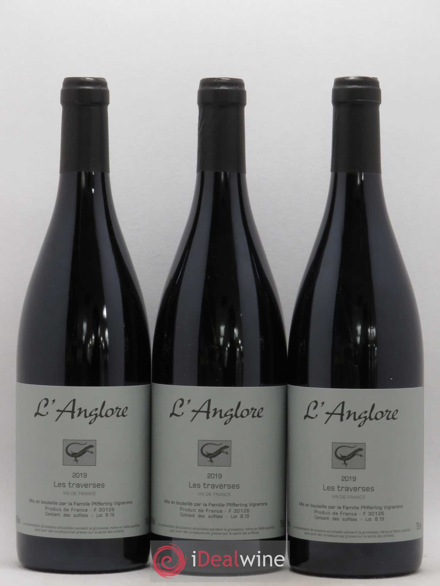 Vin de France Les Traverses L'Anglore 2019 - Lot de 6 bouteilles - 1