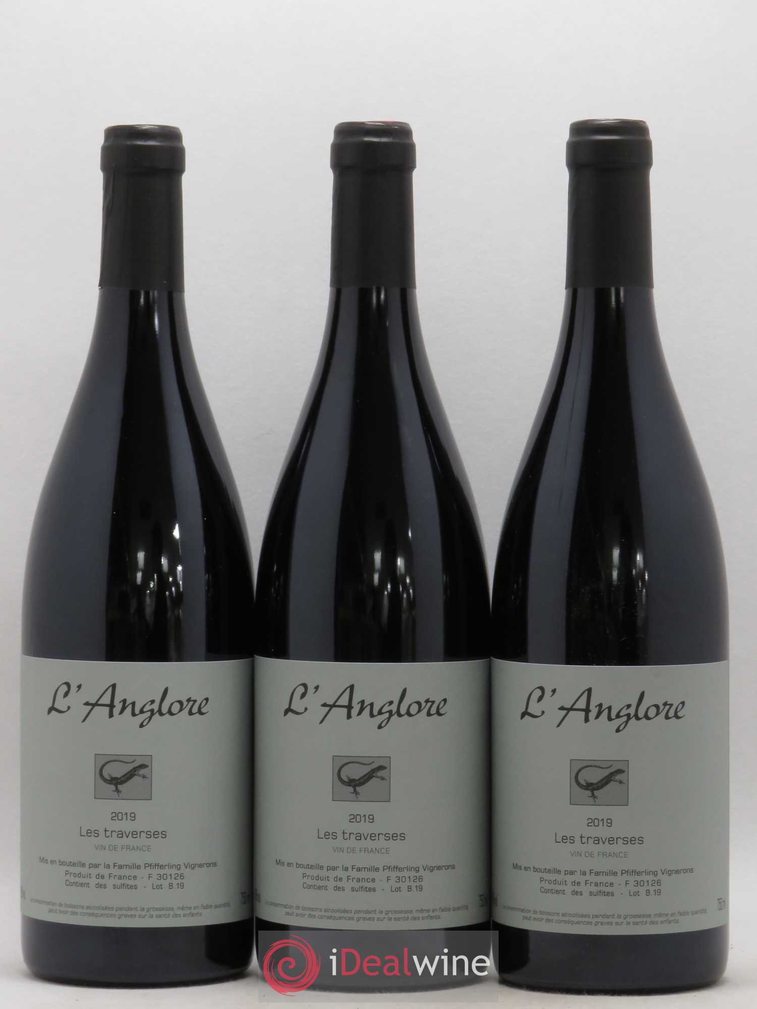 Vin de France Les Traverses L'Anglore 2019 - Lot de 6 bouteilles - 2