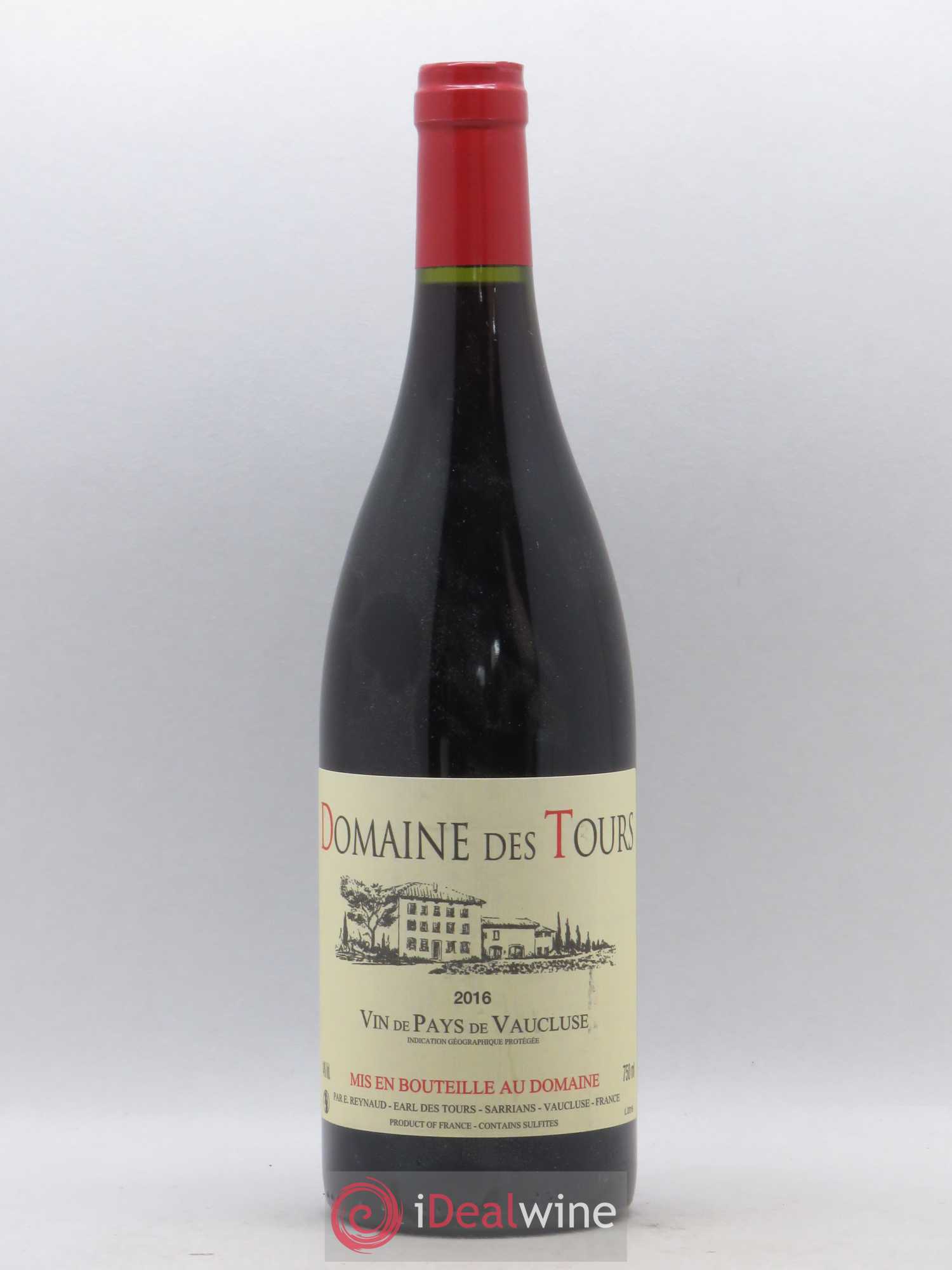 Vaucluse (Vin de Pays de Vaucluse) Domaine des Tours Emmanuel Reynaud 2016 - Lot de 1 bouteille - 0