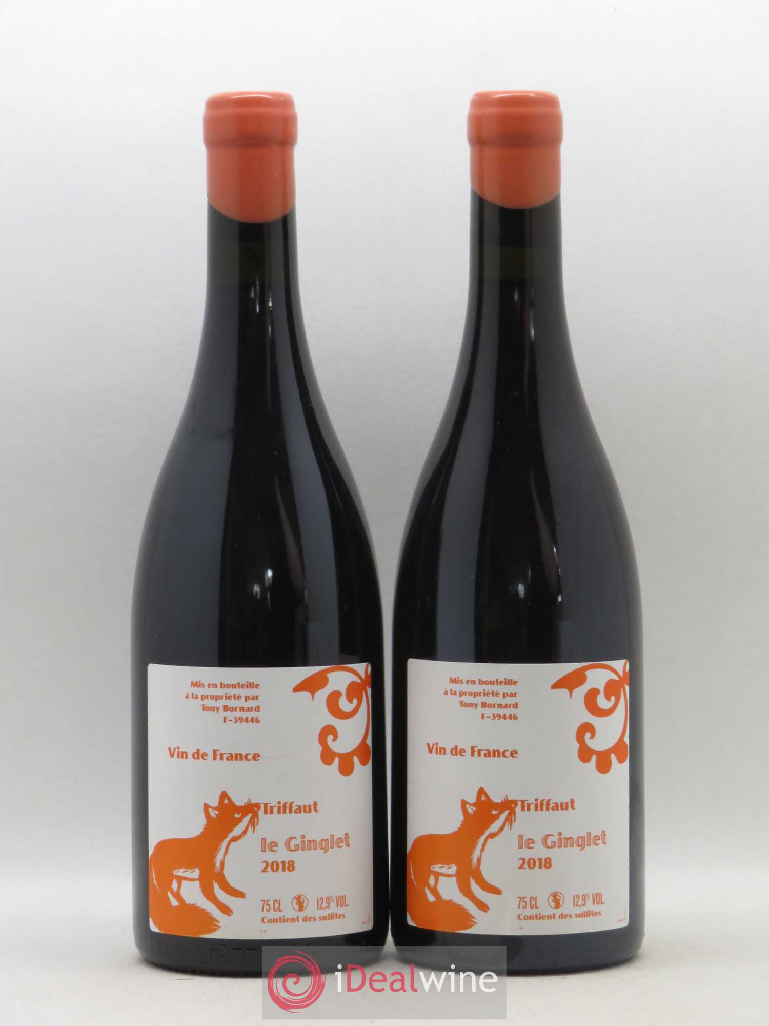 Vin de France Triffaut Le Ginglet Philippe Bornard 2018 - Posten von 2 Flaschen - 0