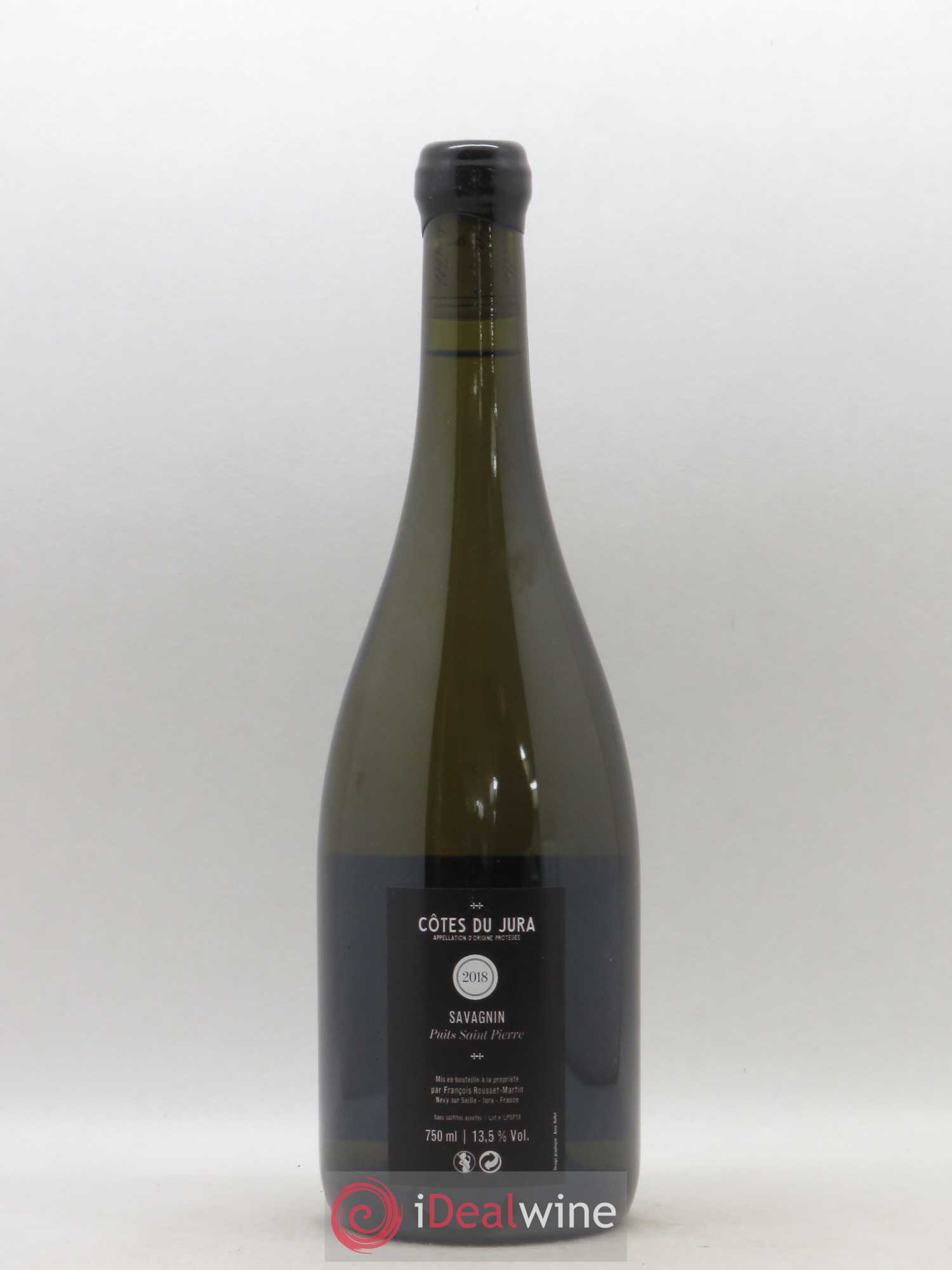 Côtes du Jura Savagnin Puits Saint Pierre Francois Rousset Martin 2018 - Lot de 1 bouteille - 1