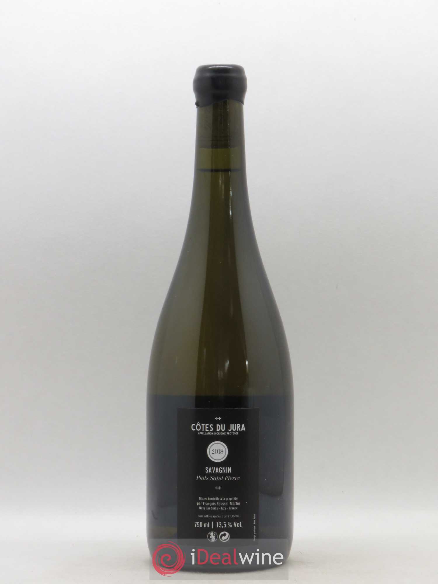 Côtes du Jura Savagnin Puits Saint Pierre Francois Rousset Martin 2018 - Lot de 1 bouteille - 1