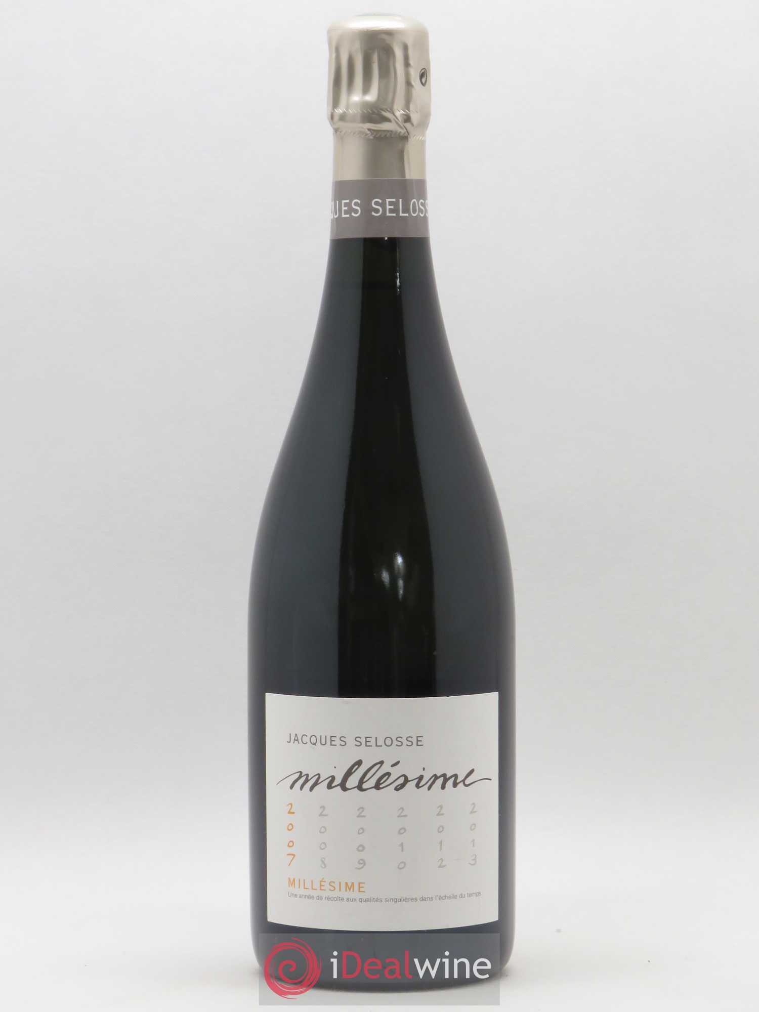 1er Cru Millésimé Extra-Brut Jacques Selosse 2007 - Lot de 1 bouteille - 0