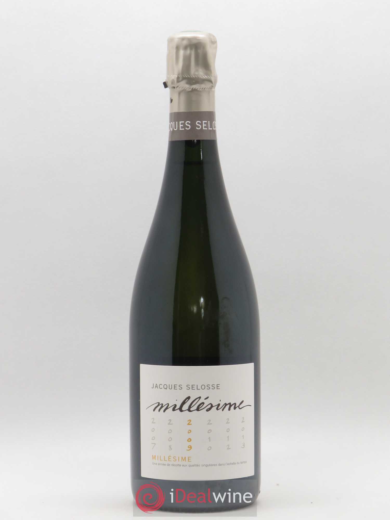 1er Cru Millésimé Extra-Brut Jacques Selosse 2009 - Lot de 1 bouteille - 0