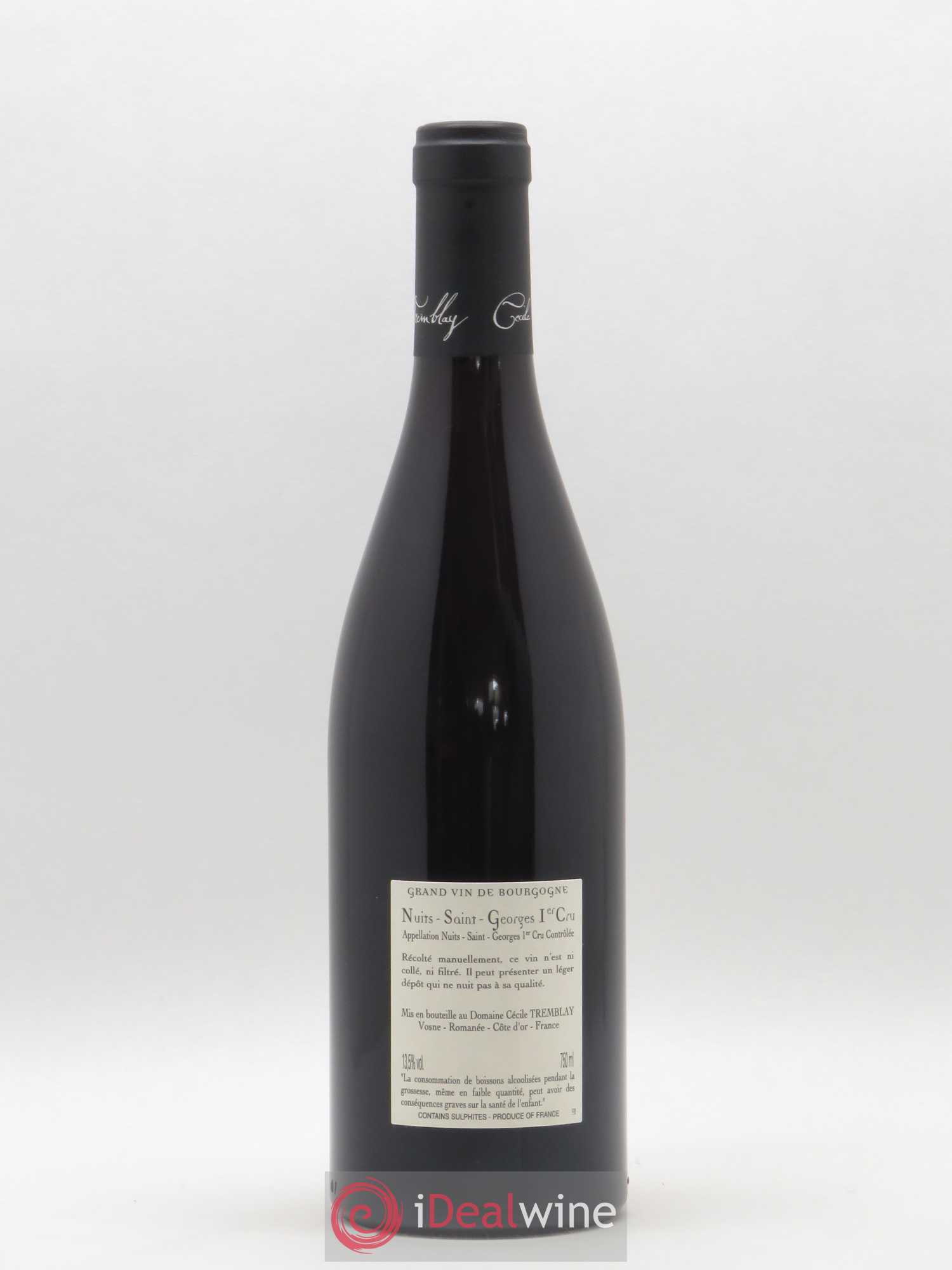 Nuits-Saint-Georges 1er Cru Les Murgers Cécile Tremblay 2018 - Lot de 1 bouteille - 1