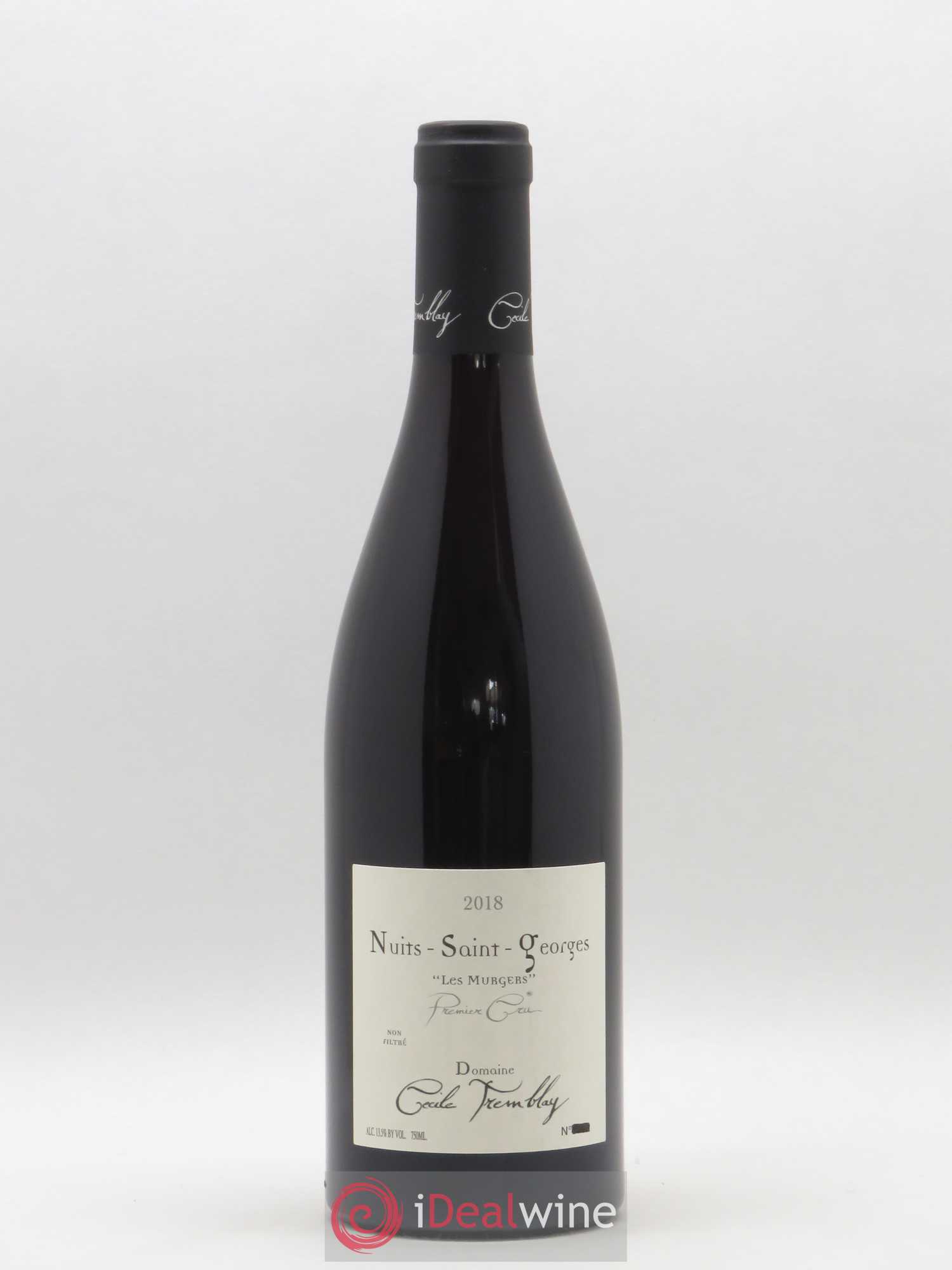 Nuits-Saint-Georges 1er Cru Les Murgers Cécile Tremblay 2018 - Lot de 1 bouteille - 0