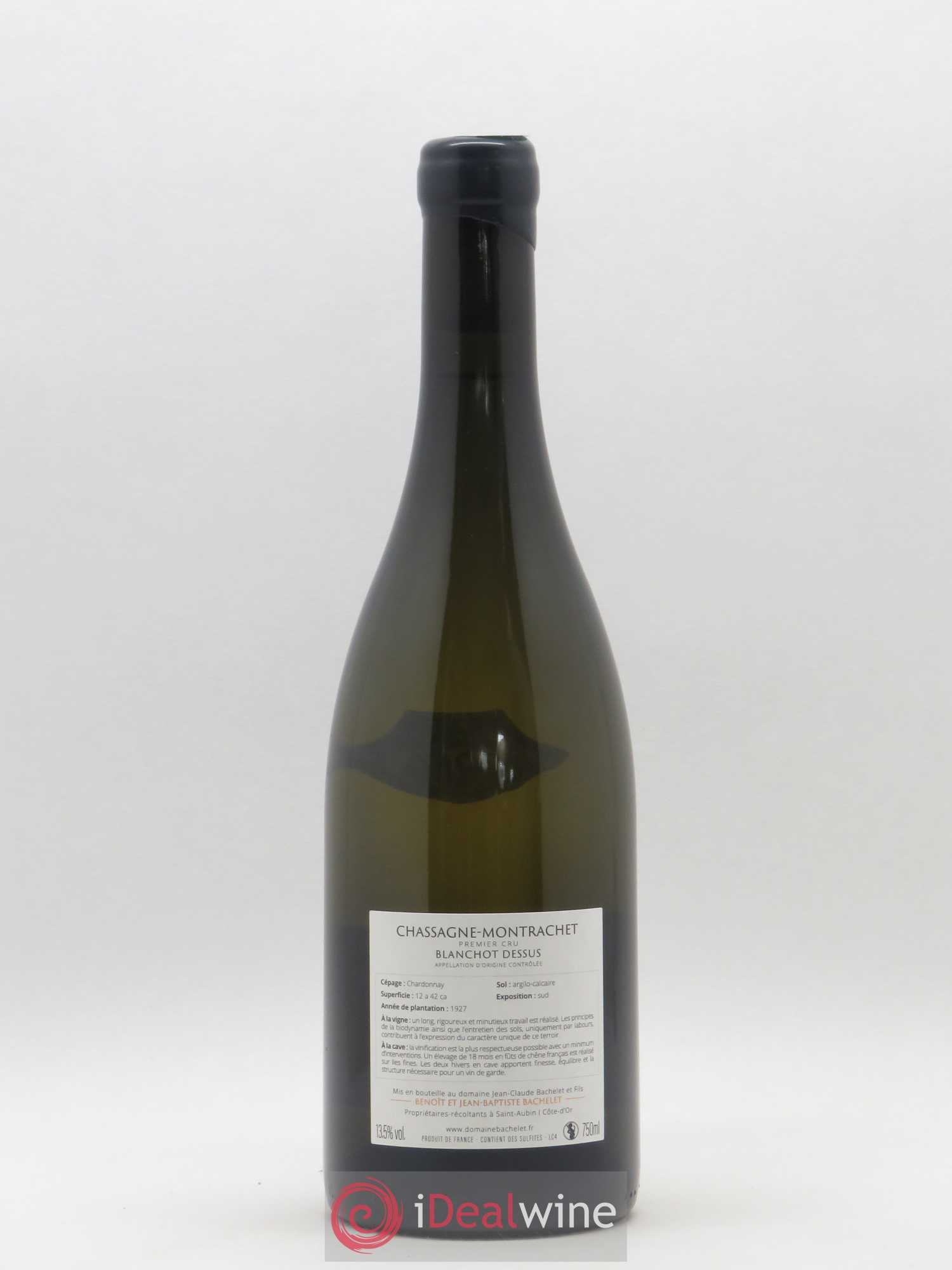 Chassagne-Montrachet 1er Cru Blanchot Dessus Jean-Claude Bachelet (Domaine) 2017 - Lot de 1 bouteille - 1