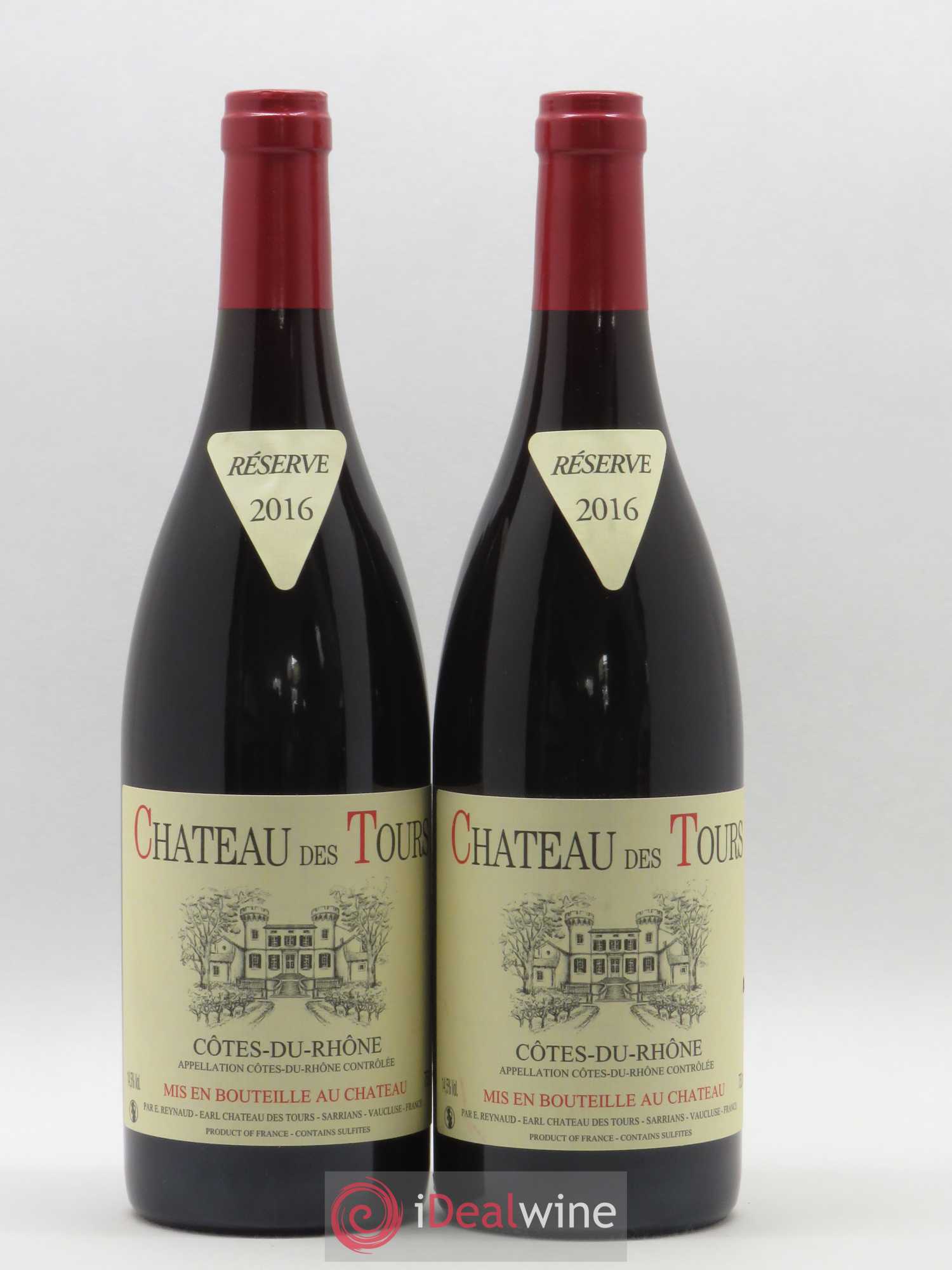 Côtes-du-Rhône Château des Tours Emmanuel Reynaud 2016 - Lot de 2 bouteilles - 0