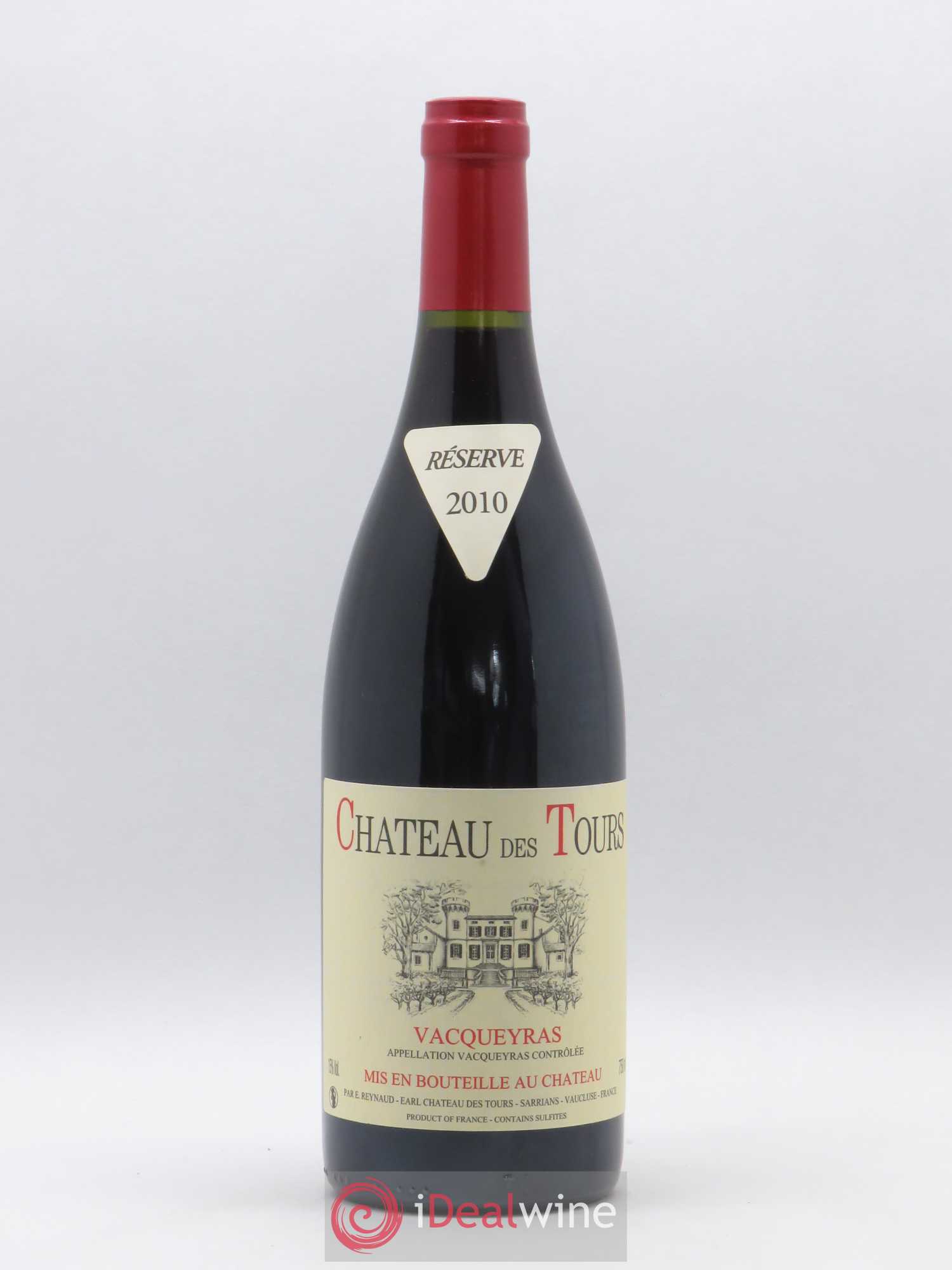 Vacqueyras Château des Tours Emmanuel Reynaud 2010 - Lot de 1 bouteille - 0