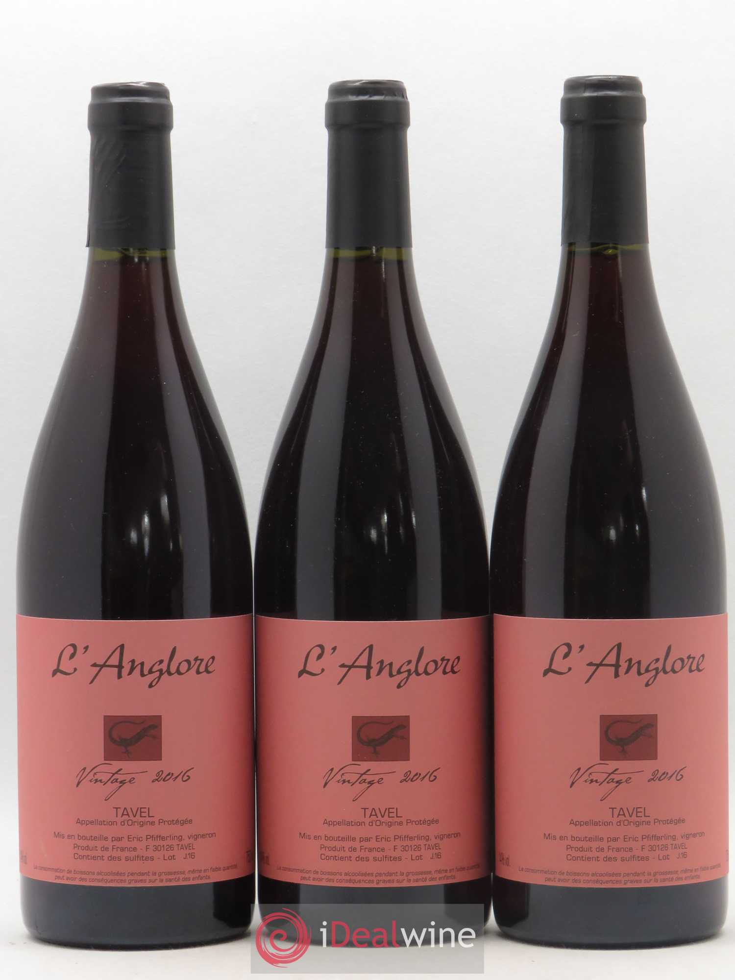 Tavel Vintage L'Anglore 2016 - Lot de 6 bouteilles - 1