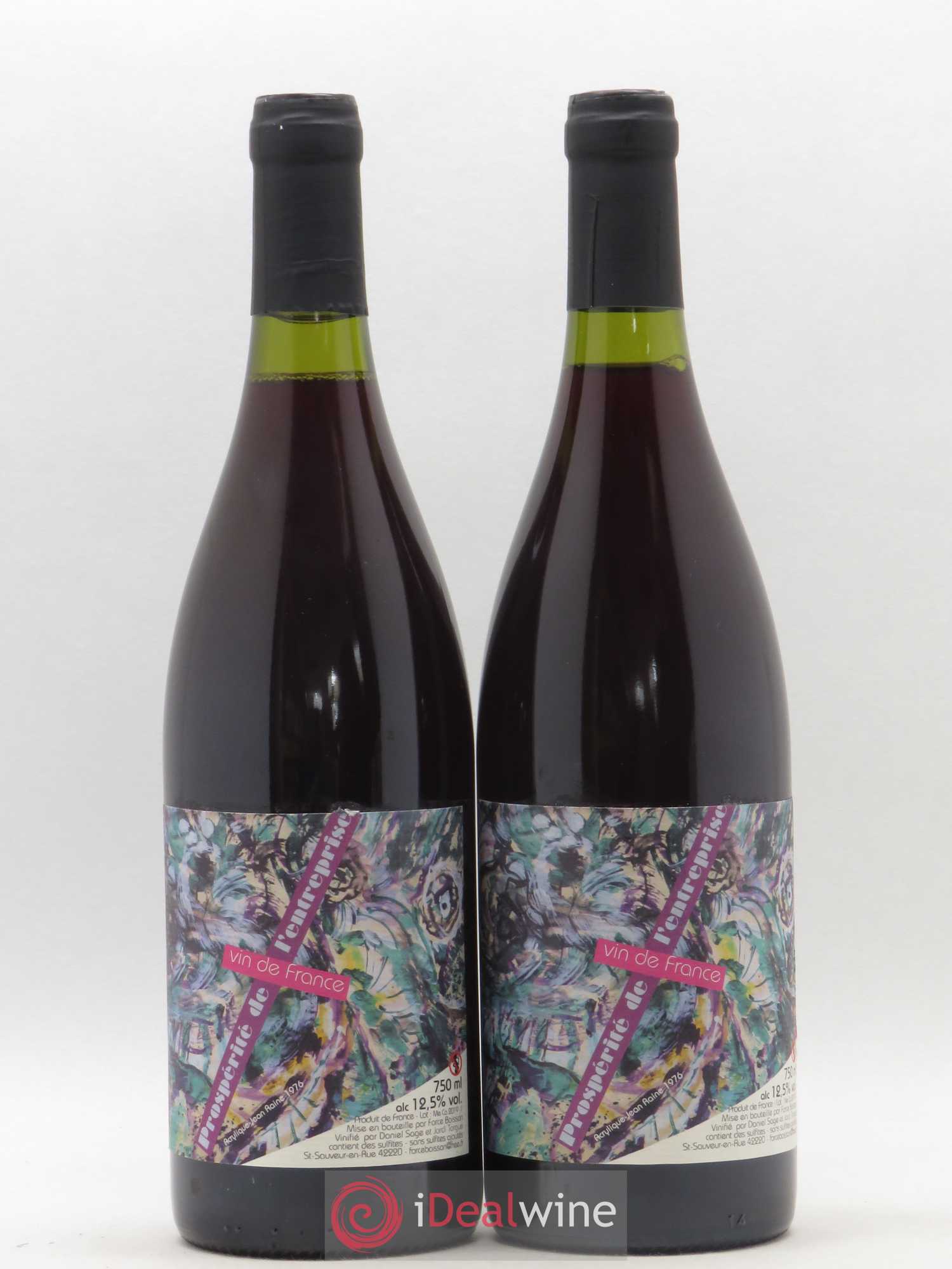 Vin de France Prospérité de l'entreprise Daniel Sage 2018 - Lot de 2 bouteilles - 0