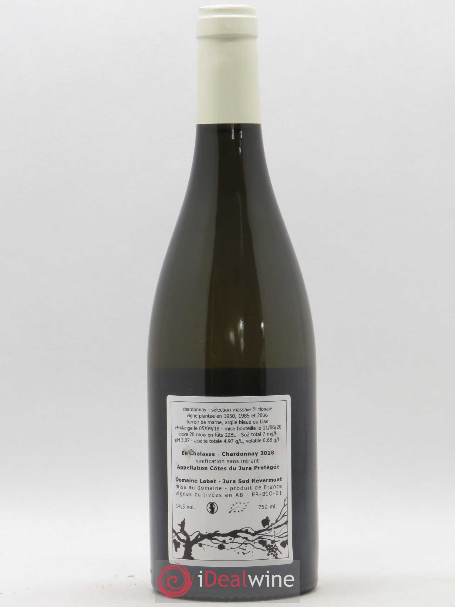 Côtes du Jura Chardonnay En Chalasse Romain - Julien - Charline Labet 2018 - Lot de 1 bouteille - 1