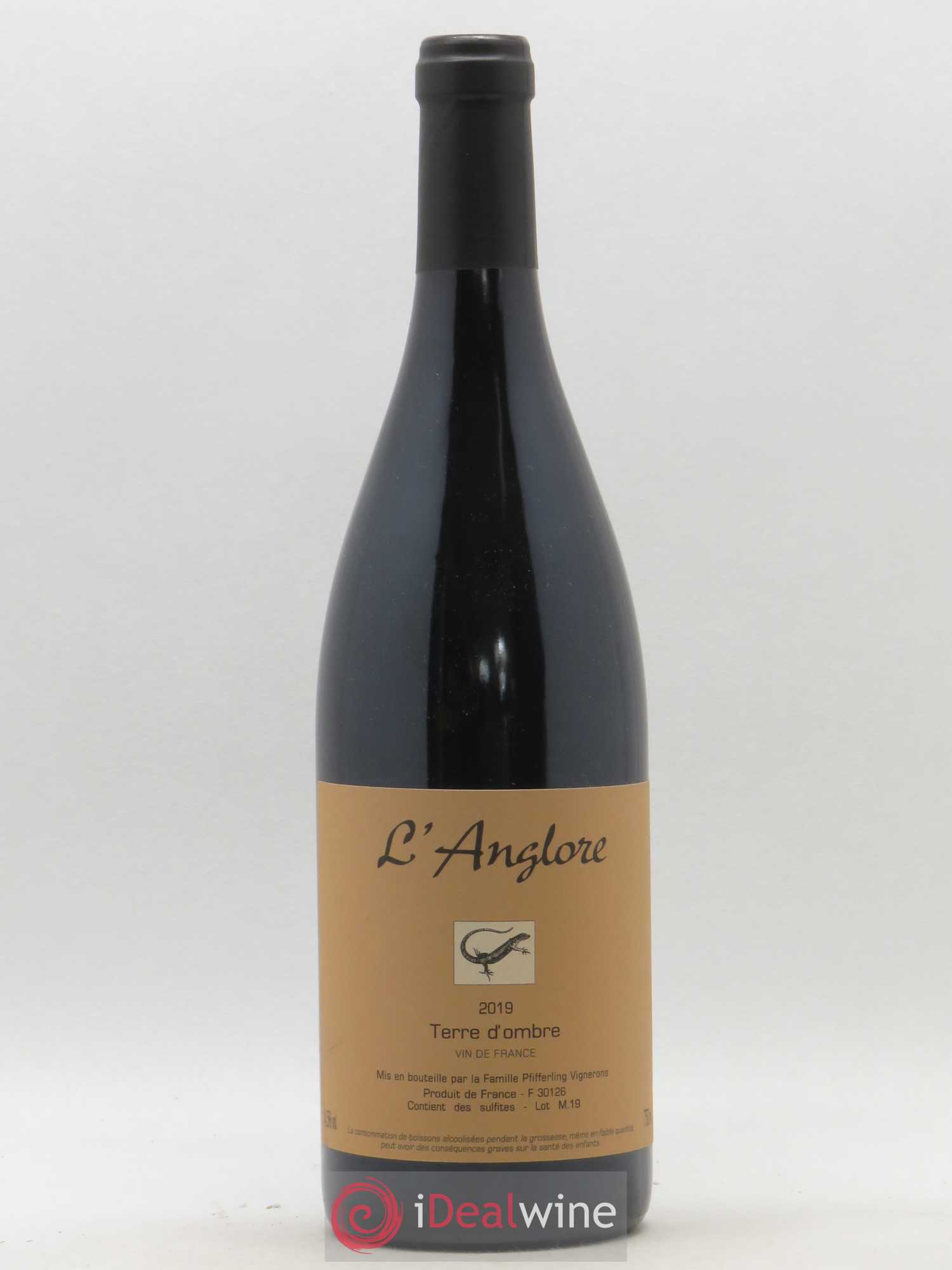 Vin de France Terre d'Ombre L'Anglore 2019 - Lot de 1 bouteille - 0