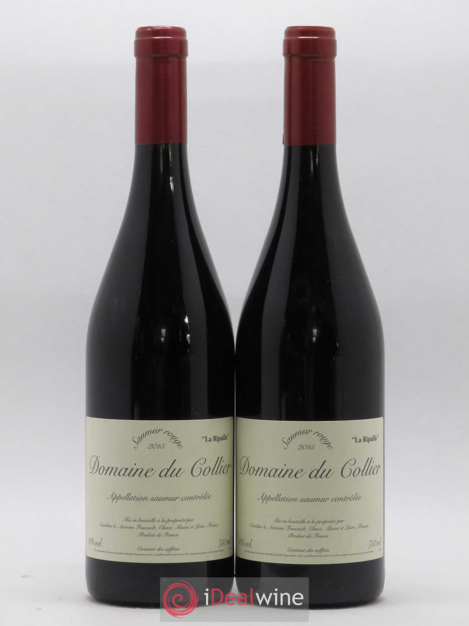 Saumur La Ripaille Domaine du Collier 2015 - Posten von 2 Flaschen - 0