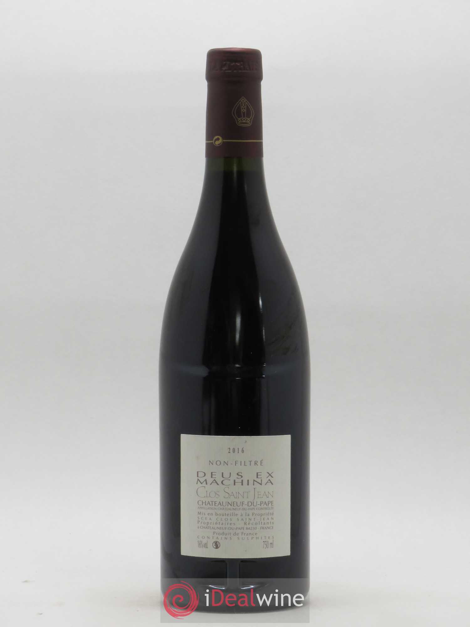 Châteauneuf-du-Pape Clos Saint-Jean Deus Ex Machina Pascal et Vincent Maurel 2016 - Lot de 1 bouteille - 1