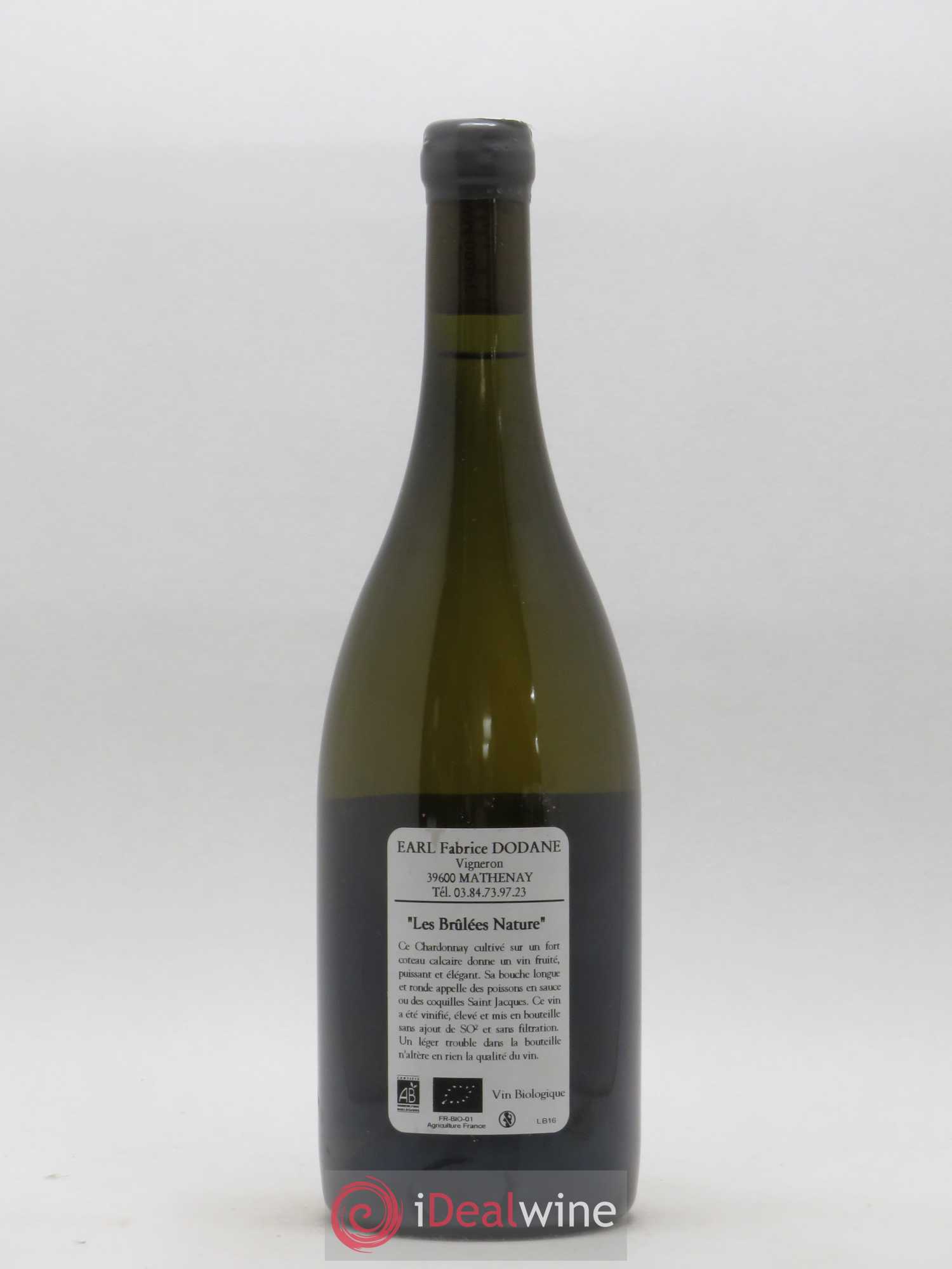 Arbois Chardonnay Les Brulées Nature Domaine de Saint-Pierre 2016 - Posten von 1 Flasche - 1